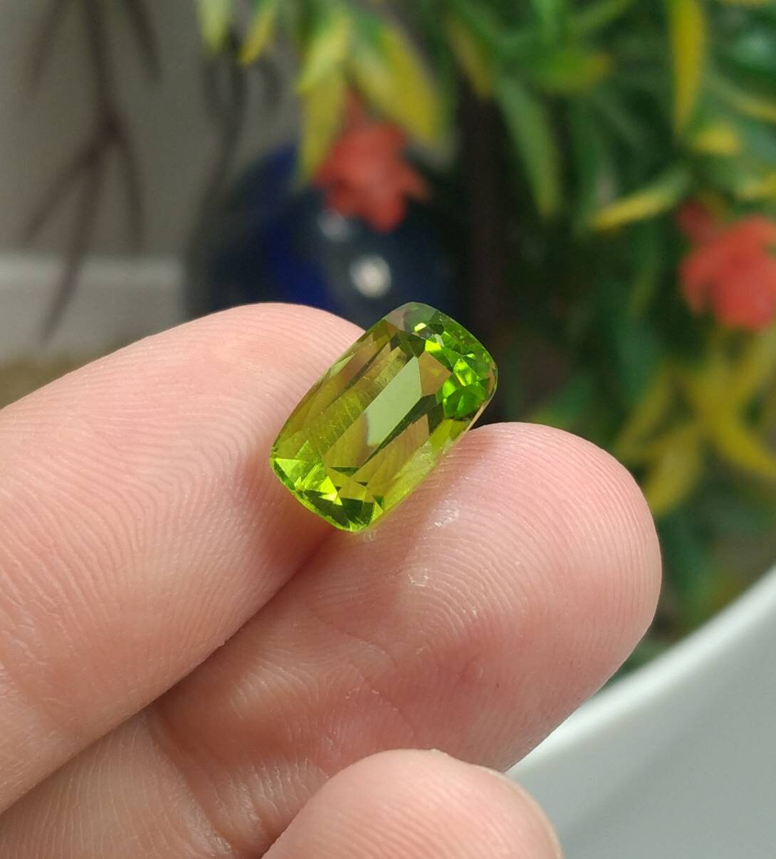 ARSAA GEMS AND MINERALSNatural high quality beautiful 11 carats pair of green faceted radiant shape peridot gems - Premium  from ARSAA GEMS AND MINERALS - Just $165.00! Shop now at ARSAA GEMS AND MINERALS