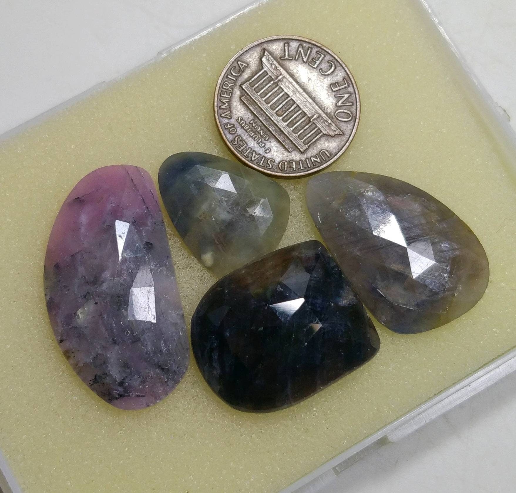 ARSAA GEMS AND MINERALSNatural fine quality beautiful 71 carats rose/cut faceted sapphire cabochons - Premium  from ARSAA GEMS AND MINERALS - Just $70.00! Shop now at ARSAA GEMS AND MINERALS