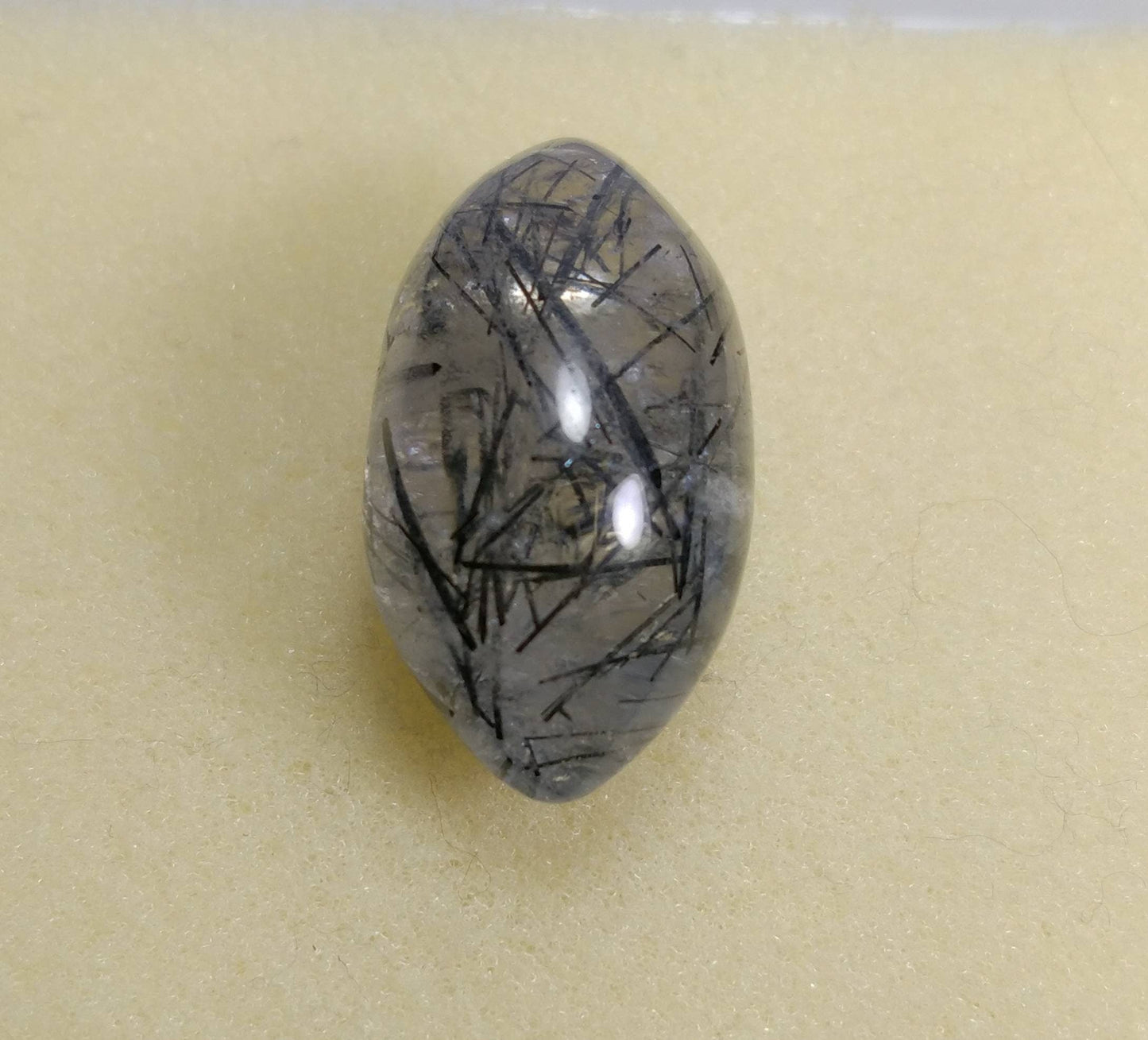 ARSAA GEMS AND MINERALSNatural fine quality beautiful 53 carats oblodon shape black tourmaline included quartz Cabochon - Premium  from ARSAA GEMS AND MINERALS - Just $25.00! Shop now at ARSAA GEMS AND MINERALS