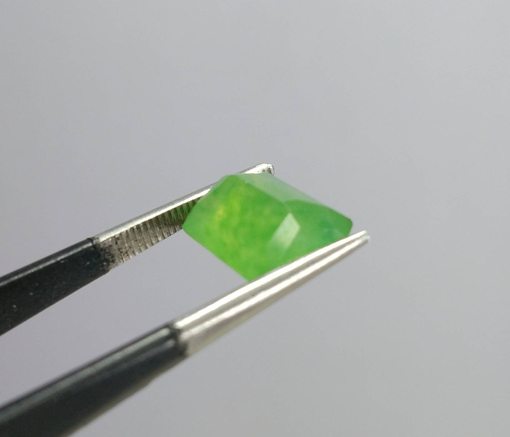 ARSAA GEMS AND MINERALSNatural top quality beautiful 4.5 carats green radiant cut shape Faceted hydrograssular garnet gem - Premium  from ARSAA GEMS AND MINERALS - Just $10.00! Shop now at ARSAA GEMS AND MINERALS