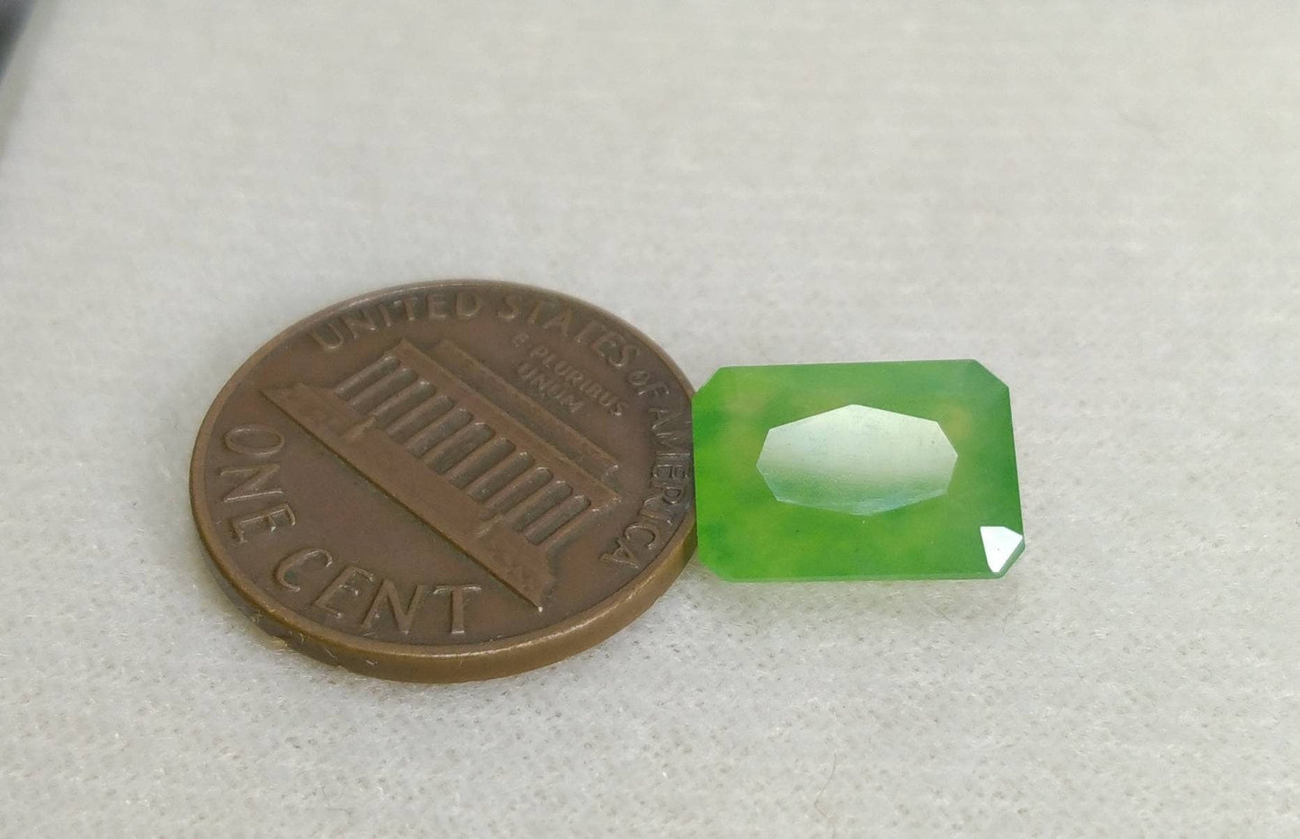 ARSAA GEMS AND MINERALSNatural top quality beautiful 4.5 carats green radiant cut shape Faceted hydrograssular garnet gem - Premium  from ARSAA GEMS AND MINERALS - Just $10.00! Shop now at ARSAA GEMS AND MINERALS