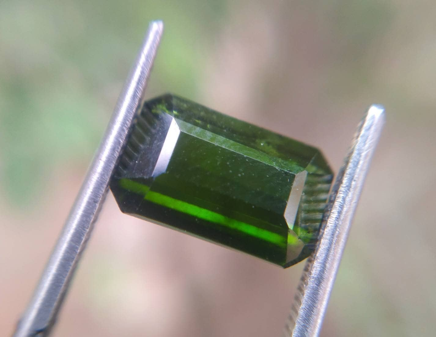 ARSAA GEMS AND MINERALSNatural top quality beautiful 3.5 carat vv clarity faceted radiant shape green Tourmaline gem - Premium  from ARSAA GEMS AND MINERALS - Just $35.00! Shop now at ARSAA GEMS AND MINERALS