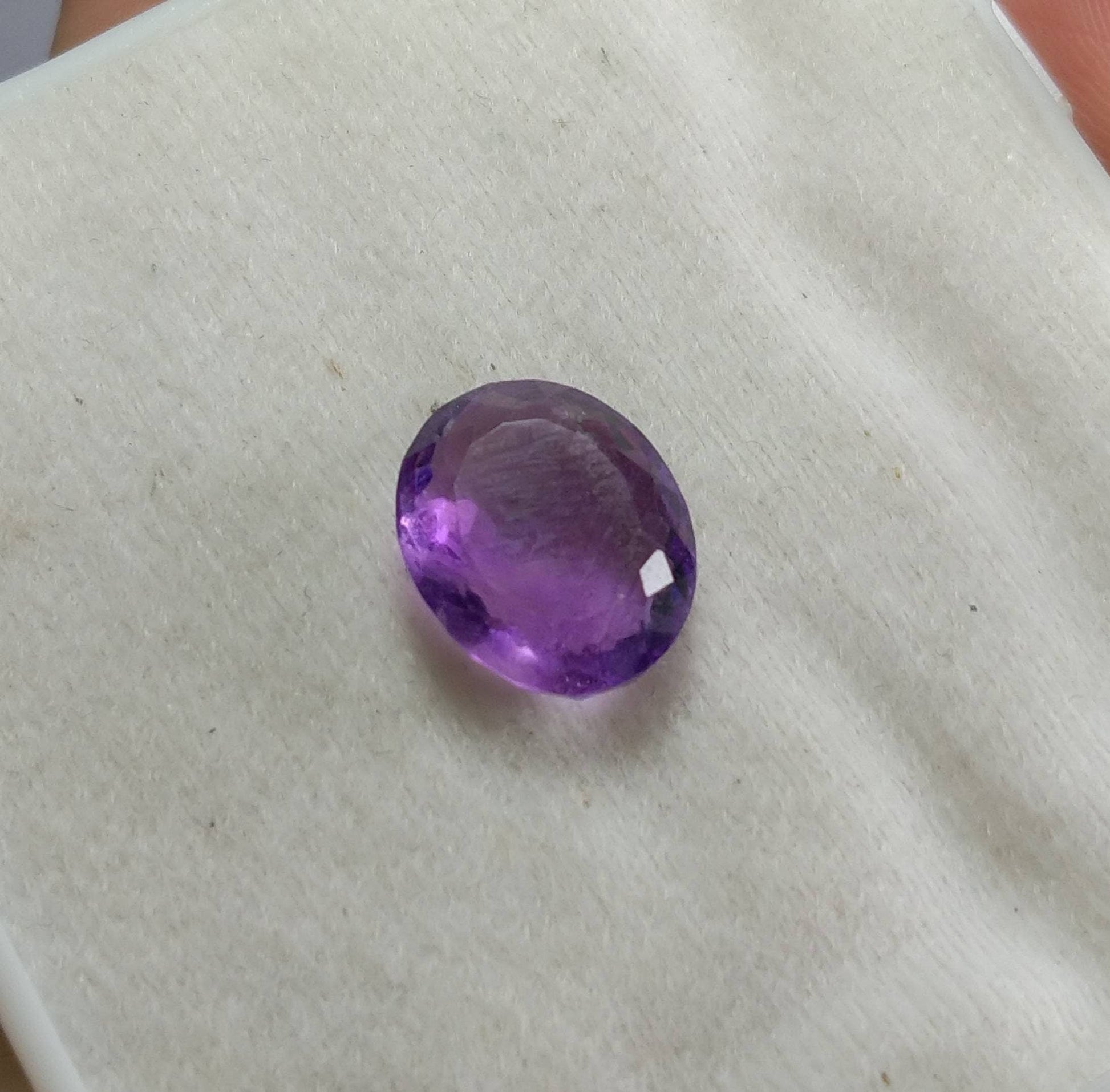 ARSAA GEMS AND MINERALSNatural top quality beautiful 7 carats oval shape deep purple VV clarity faceted amethyst gem - Premium  from ARSAA GEMS AND MINERALS - Just $21.00! Shop now at ARSAA GEMS AND MINERALS