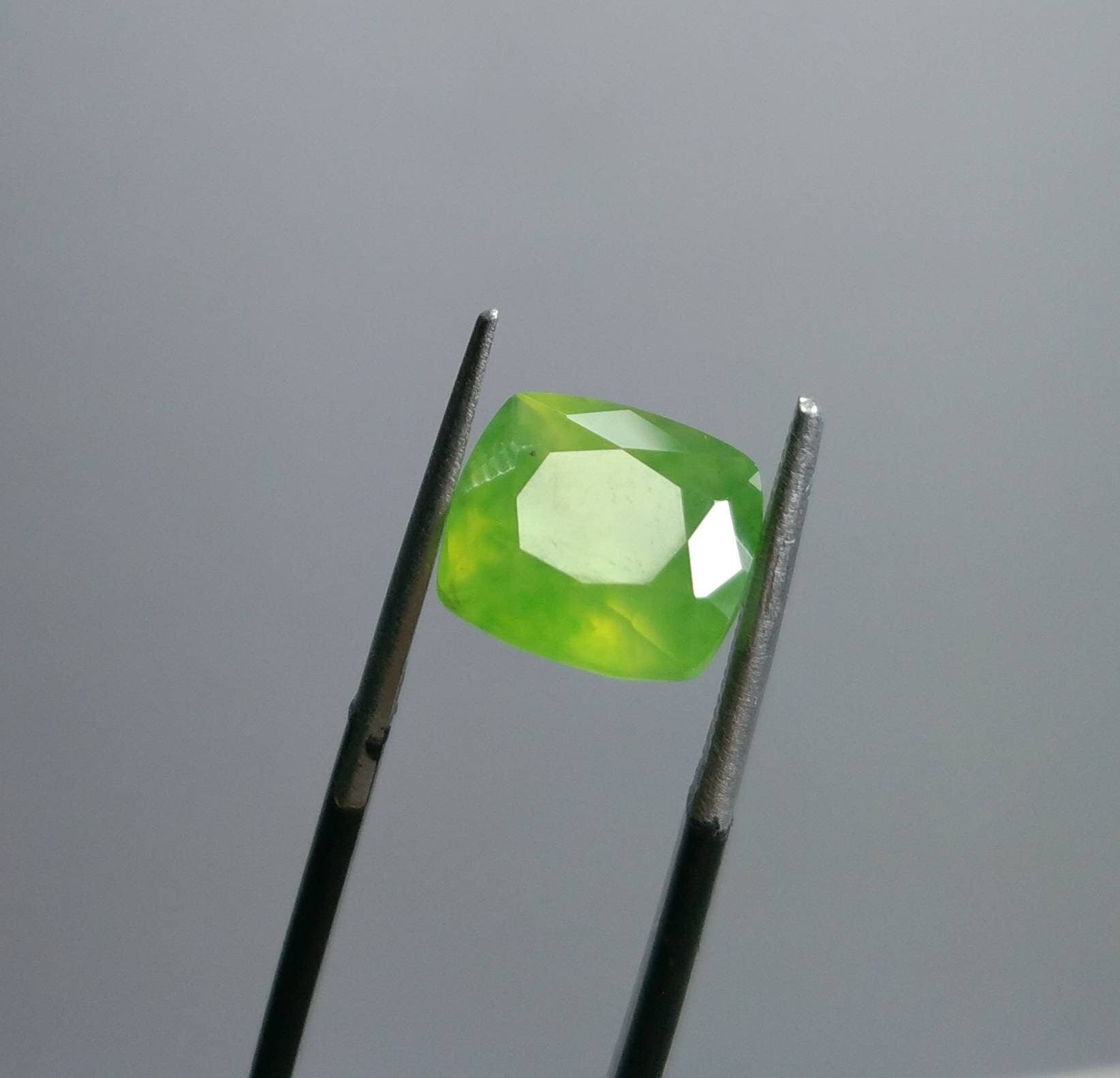 ARSAA GEMS AND MINERALSNatural fine quality beautiful 4.5 carats green radiant cut shape Faceted hydrograssular garnet gem - Premium  from ARSAA GEMS AND MINERALS - Just $13.00! Shop now at ARSAA GEMS AND MINERALS