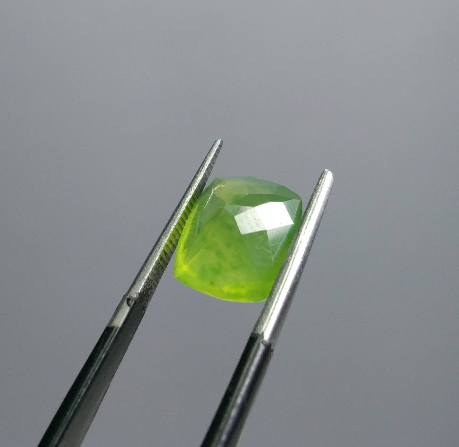 ARSAA GEMS AND MINERALSNatural fine quality beautiful 4.5 carats green radiant cut shape Faceted hydrograssular garnet gem - Premium  from ARSAA GEMS AND MINERALS - Just $13.00! Shop now at ARSAA GEMS AND MINERALS