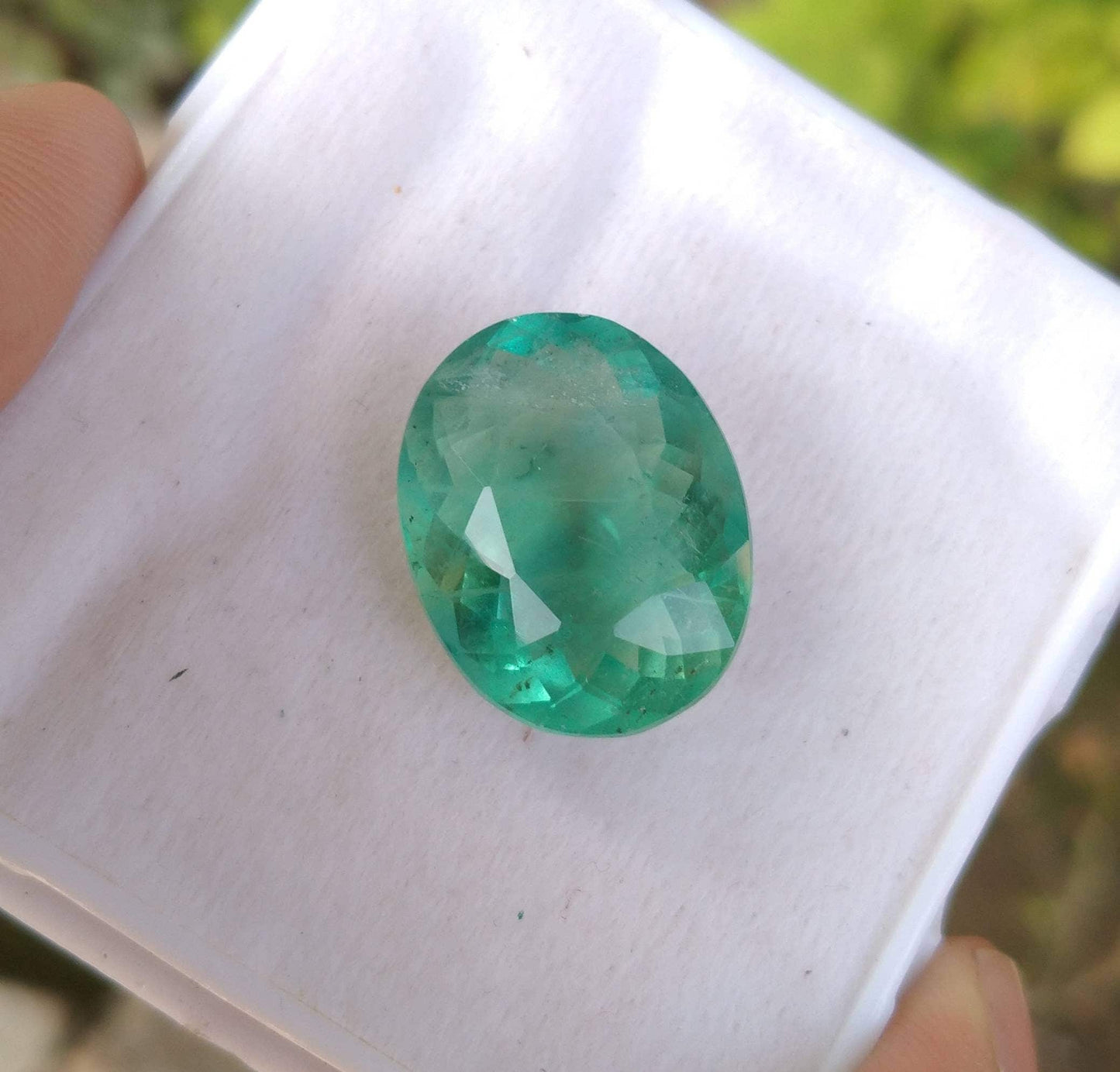 ARSAA GEMS AND MINERALSNatural fine quality beautiful 28 carats VV clarity faceted oval shape green fluorite gem - Premium  from ARSAA GEMS AND MINERALS - Just $55.00! Shop now at ARSAA GEMS AND MINERALS