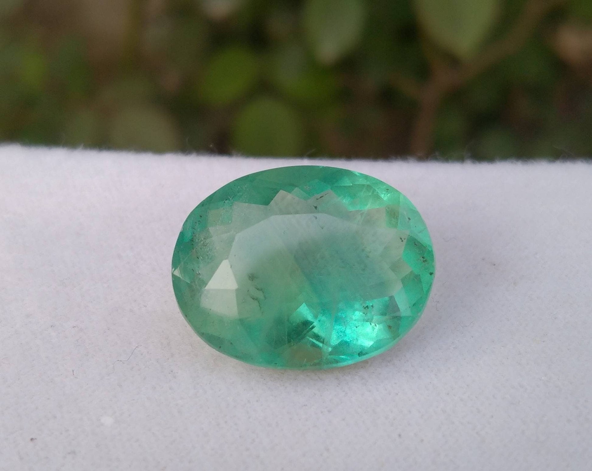 ARSAA GEMS AND MINERALSNatural fine quality beautiful 28 carats VV clarity faceted oval shape green fluorite gem - Premium  from ARSAA GEMS AND MINERALS - Just $55.00! Shop now at ARSAA GEMS AND MINERALS