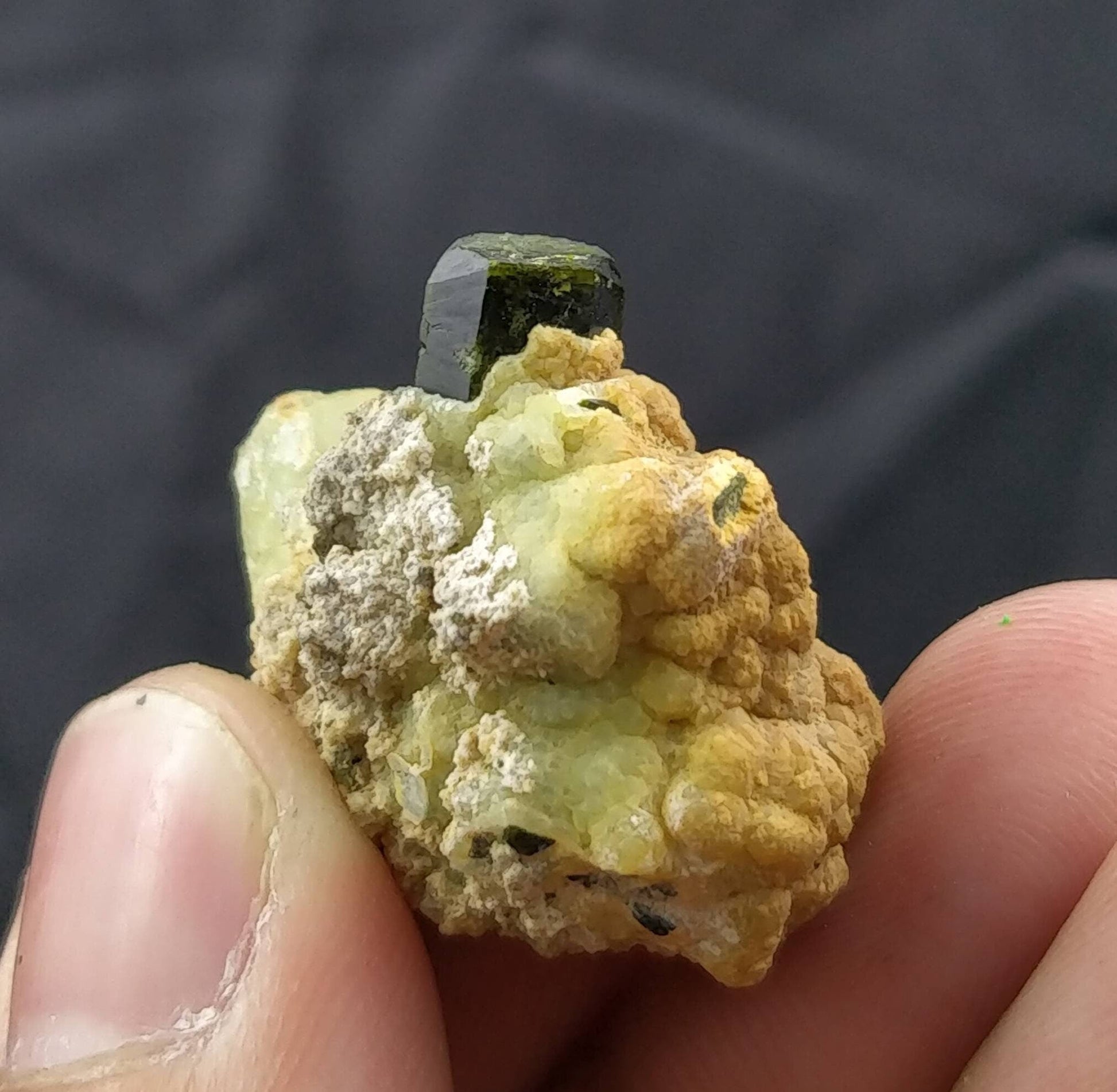 ARSAA GEMS AND MINERALSPrehnite after terminated green epidote crystal, Rare combination - Premium  from ARSAA GEMS AND MINERALS - Just $25.00! Shop now at ARSAA GEMS AND MINERALS