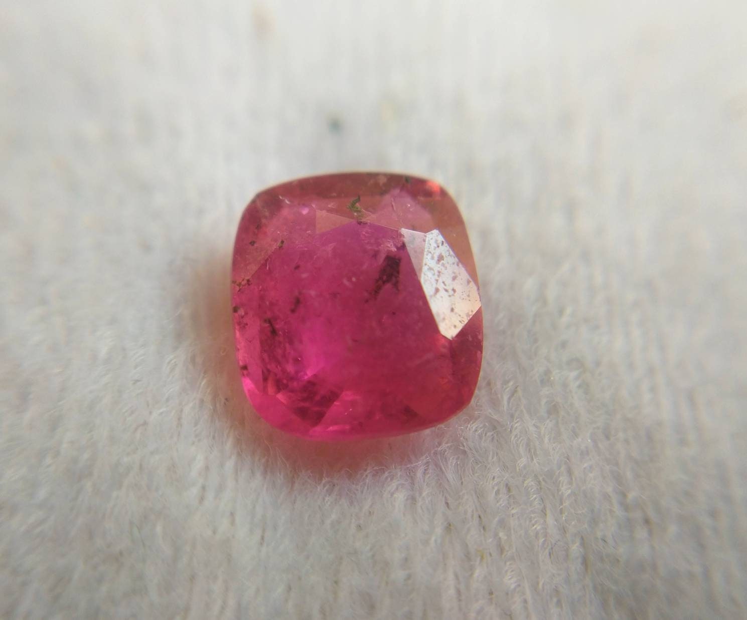 ARSAA GEMS AND MINERALSNatural top quality beautiful 2.5 carats SI clarity faceted radiant shape rubellite Tourmaline gem - Premium  from ARSAA GEMS AND MINERALS - Just $25.00! Shop now at ARSAA GEMS AND MINERALS