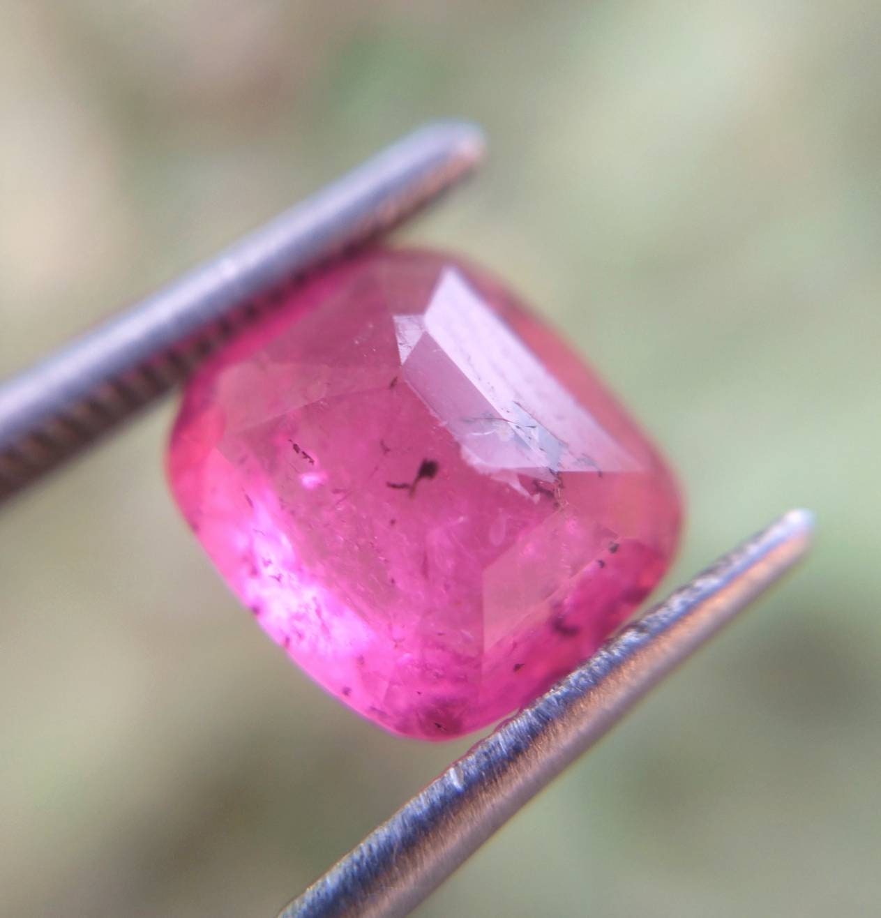 ARSAA GEMS AND MINERALSNatural top quality beautiful 2.5 carats SI clarity faceted radiant shape rubellite Tourmaline gem - Premium  from ARSAA GEMS AND MINERALS - Just $25.00! Shop now at ARSAA GEMS AND MINERALS