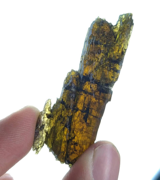 ARSAA GEMS AND MINERALSNatural fine quality beautiful 11.9 gram terminated etched green dichroic epidote crystal with wonderful structure - Premium  from ARSAA GEMS AND MINERALS - Just $40.00! Shop now at ARSAA GEMS AND MINERALS