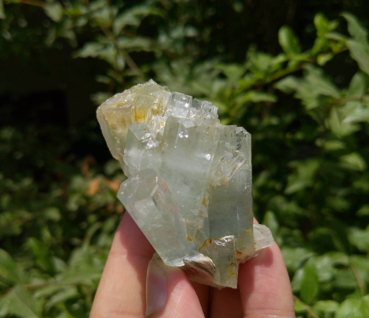 ARSAA GEMS AND MINERALSNatural top quality 118 grams beautiful aquamarine with moscovite cluster terminated - Premium  from ARSAA GEMS AND MINERALS - Just $150.00! Shop now at ARSAA GEMS AND MINERALS