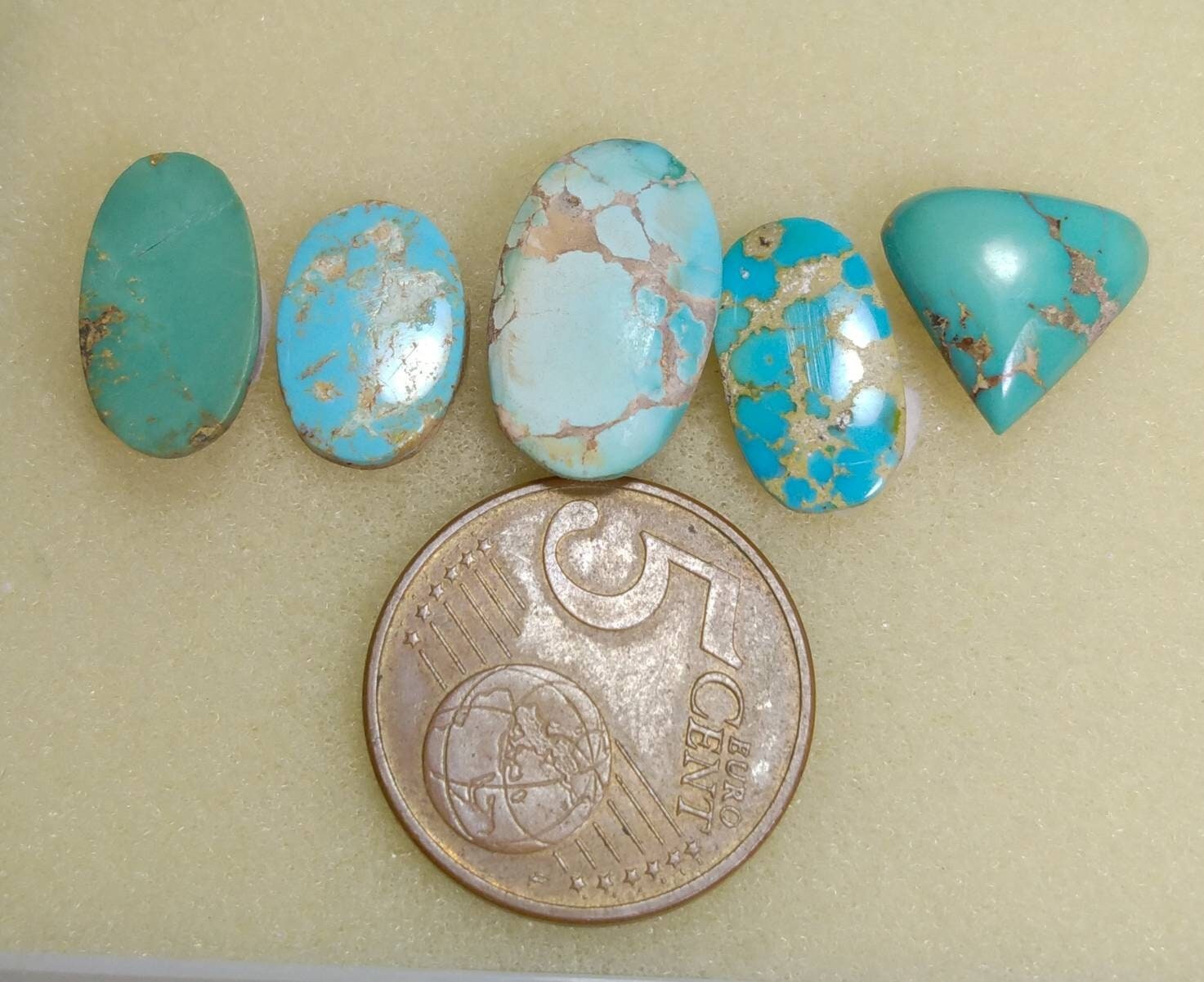 ARSAA GEMS AND MINERALSNatural top quality beautiful 22 carats untreated unheated oval shapes small lot of  turquoise cabochons - Premium  from ARSAA GEMS AND MINERALS - Just $22.00! Shop now at ARSAA GEMS AND MINERALS