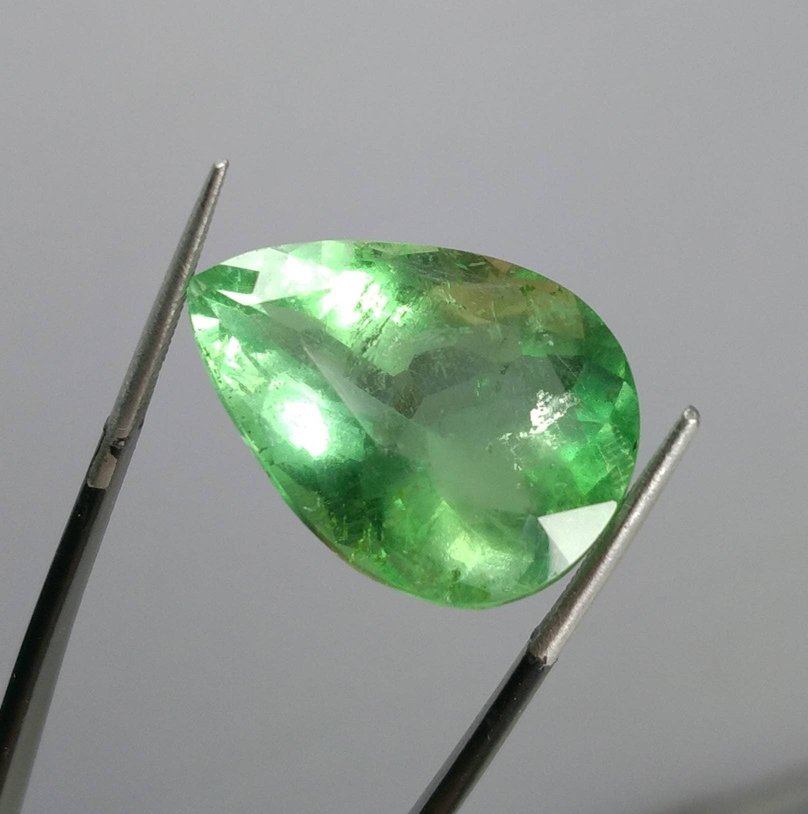 ARSAA GEMS AND MINERALSNatural aesthetic Beautiful 26 carats green fluorite faceted pear shape gem - Premium  from ARSAA GEMS AND MINERALS - Just $52.00! Shop now at ARSAA GEMS AND MINERALS