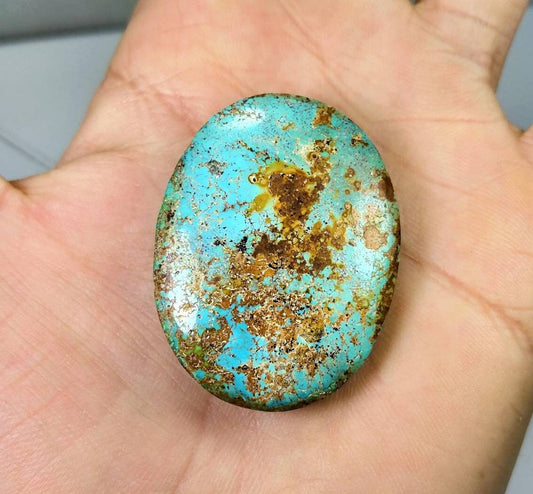 ARSAA GEMS AND MINERALSNatural good quality beautiful locket size turquoise cabochon - Premium  from ARSAA GEMS AND MINERALS - Just $45.00! Shop now at ARSAA GEMS AND MINERALS