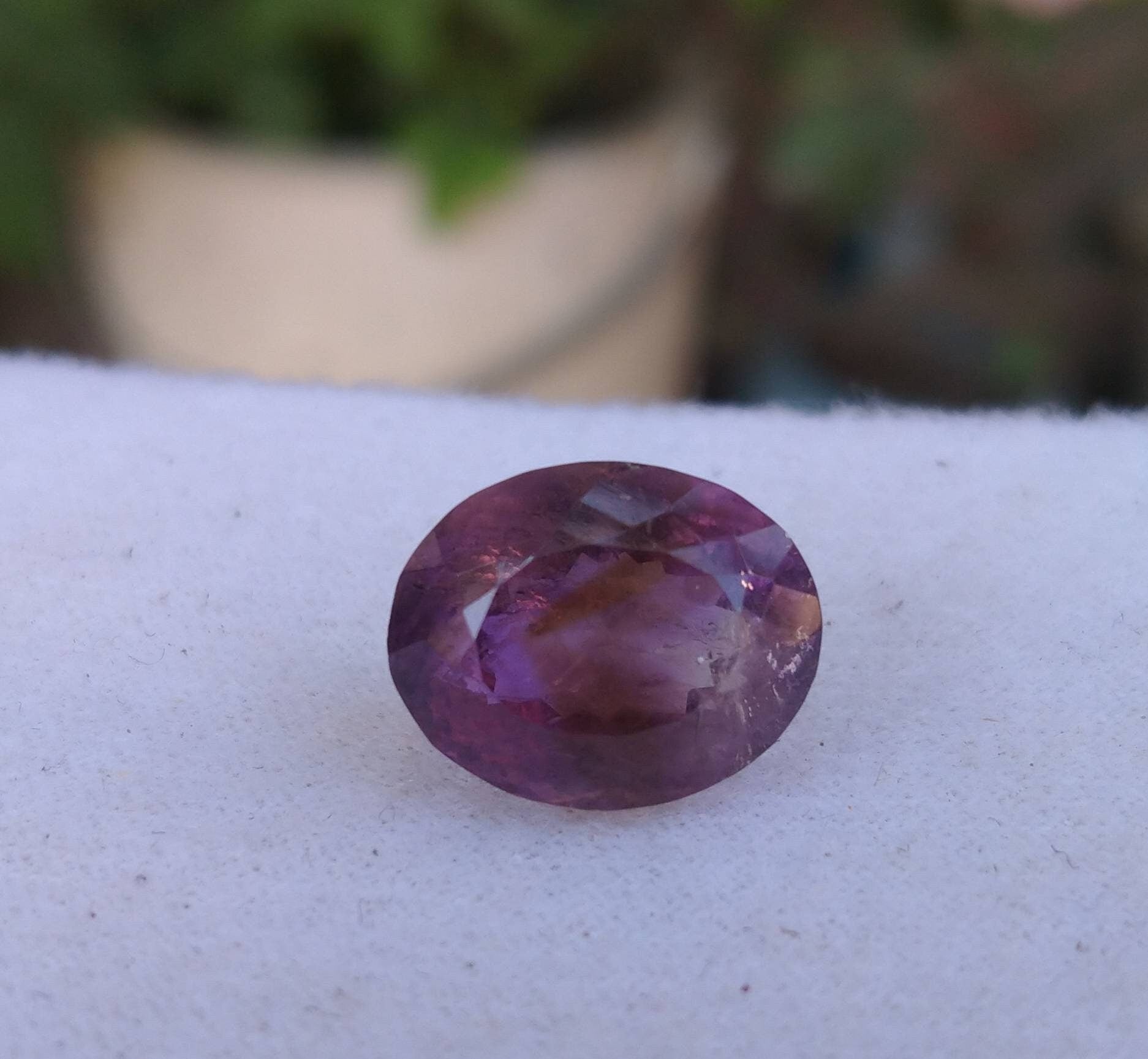 ARSAA GEMS AND MINERALSNatural fine quality beautiful 16 carats deep purple color oval shape faceted amethyst gem - Premium  from ARSAA GEMS AND MINERALS - Just $40.00! Shop now at ARSAA GEMS AND MINERALS