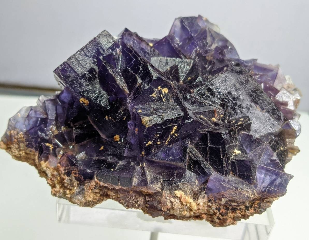 ARSAA GEMS AND MINERALSNatural top quality beautiful 216.8 grams deep purple cubic Fluorite crystal - Premium  from ARSAA GEMS AND MINERALS - Just $40.00! Shop now at ARSAA GEMS AND MINERALS