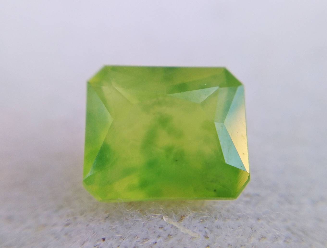 ARSAA GEMS AND MINERALSNatural top quality beautiful 4.5 carats radiant shape faceted green hydrograssular garnet gem - Premium  from ARSAA GEMS AND MINERALS - Just $12.00! Shop now at ARSAA GEMS AND MINERALS