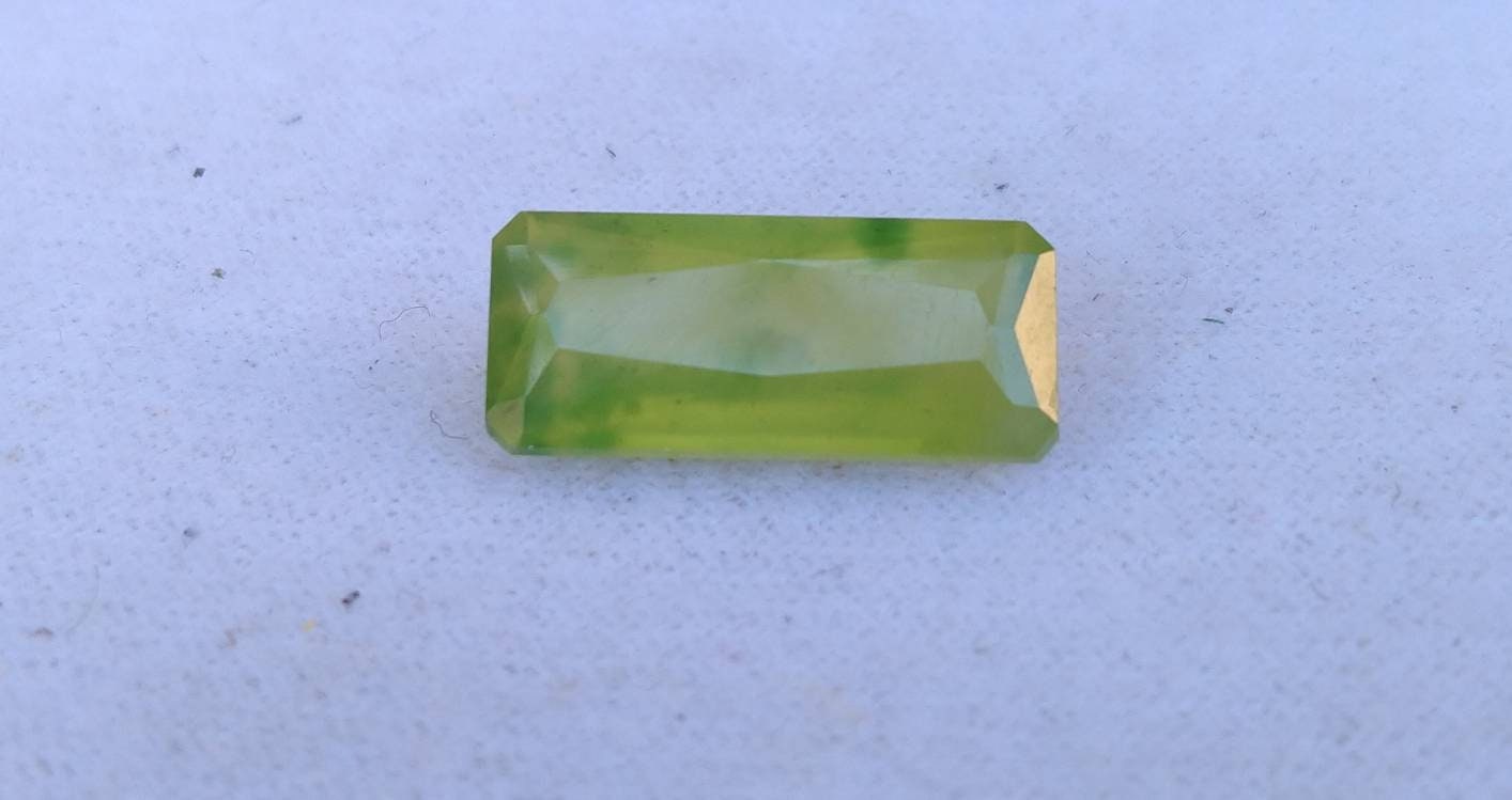 ARSAA GEMS AND MINERALSNatural top quality beautiful 9 carats radiant shape faceted green hydrograssular garnet gem - Premium  from ARSAA GEMS AND MINERALS - Just $25.00! Shop now at ARSAA GEMS AND MINERALS