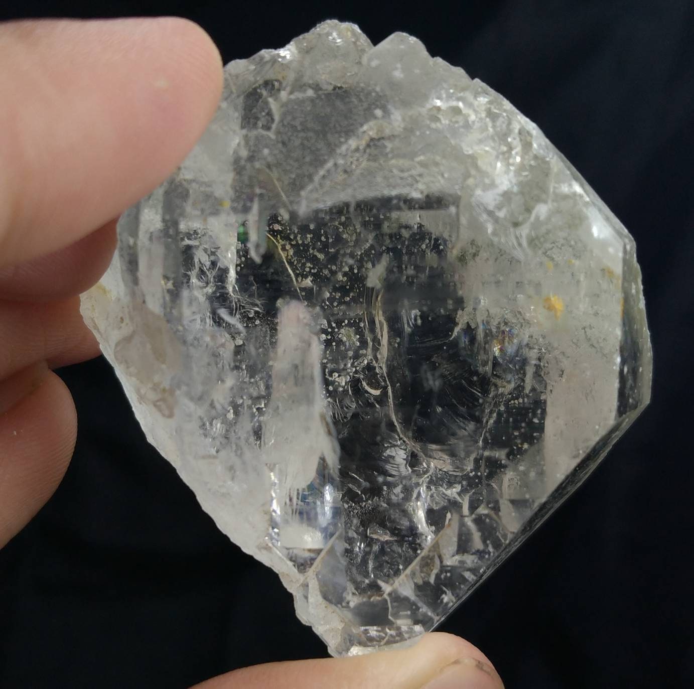 ARSAA GEMS AND MINERALSNatural top quality beautiful 85 grams Rare clear gwindel quartz crystal from a rare locality - Premium  from ARSAA GEMS AND MINERALS - Just $50.00! Shop now at ARSAA GEMS AND MINERALS