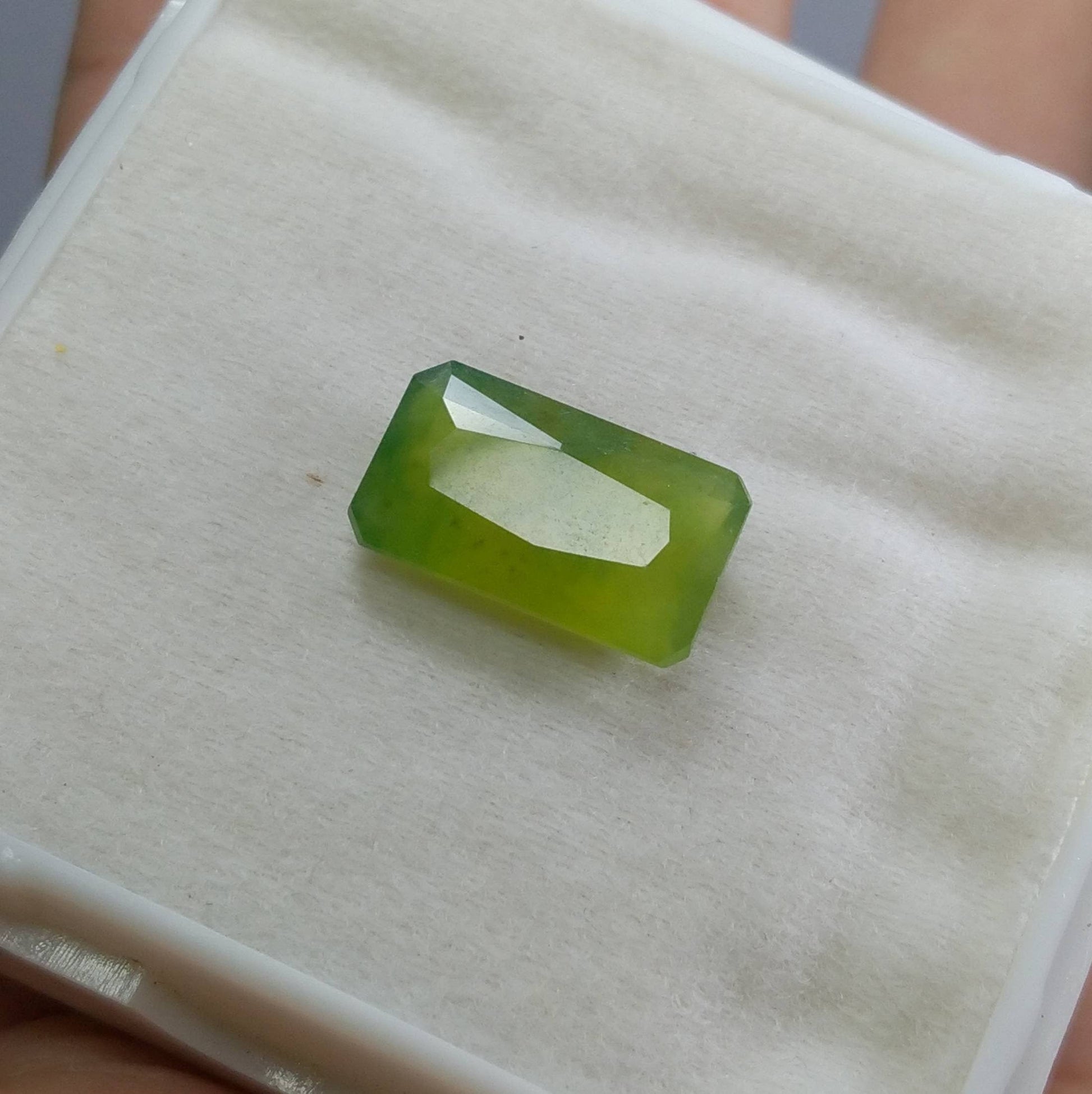 ARSAA GEMS AND MINERALSNatural top quality beautiful 10 carats green radiant cut shape Faceted hydrograssular garnet gem - Premium  from ARSAA GEMS AND MINERALS - Just $21.00! Shop now at ARSAA GEMS AND MINERALS