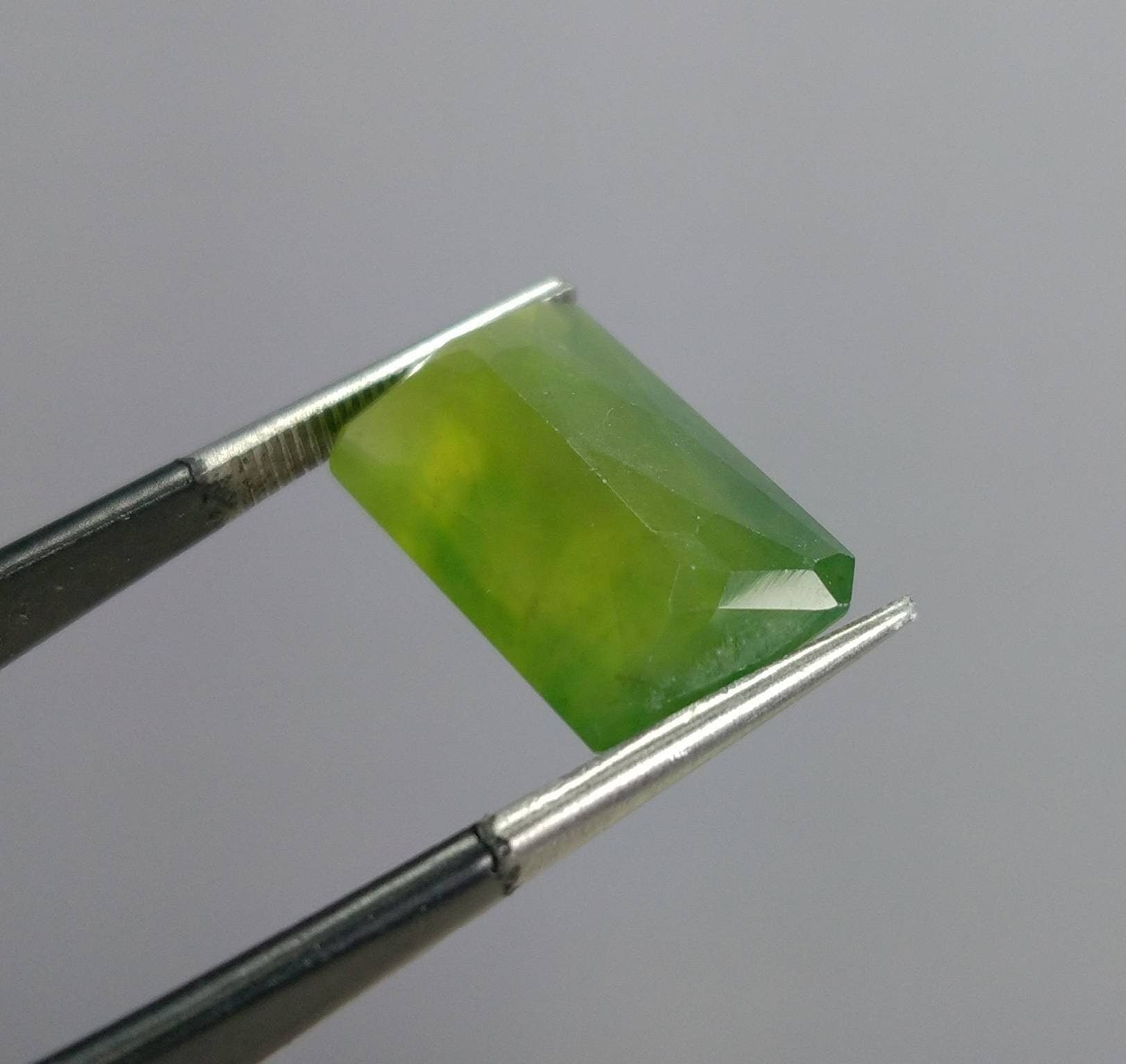 ARSAA GEMS AND MINERALSNatural top quality beautiful 10 carats green radiant cut shape Faceted hydrograssular garnet gem - Premium  from ARSAA GEMS AND MINERALS - Just $21.00! Shop now at ARSAA GEMS AND MINERALS