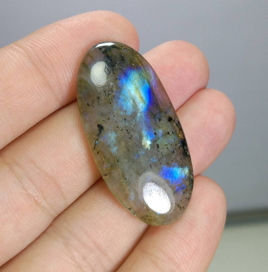 ARSAA GEMS AND MINERALSNatural fine quality beautiful 34 carats oval shape labradorite cabochon - Premium  from ARSAA GEMS AND MINERALS - Just $30.00! Shop now at ARSAA GEMS AND MINERALS