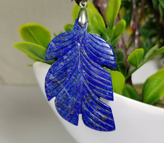 ARSAA GEMS AND MINERALSNatural good quality locket lapis lazuli leaf pendant - Premium  from ARSAA GEMS AND MINERALS - Just $8.00! Shop now at ARSAA GEMS AND MINERALS