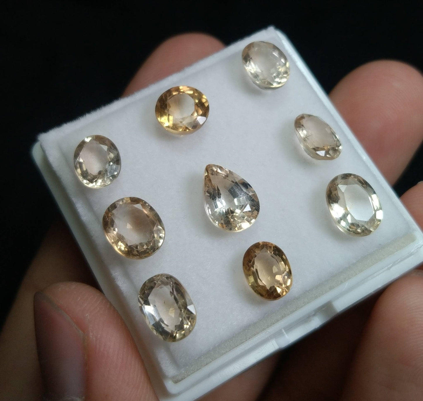 ARSAA GEMS AND MINERALSNatural fine quality beautiful 17 carats small Jewellery set of calibrated faceted small sized topaz gems - Premium  from ARSAA GEMS AND MINERALS - Just $35.00! Shop now at ARSAA GEMS AND MINERALS