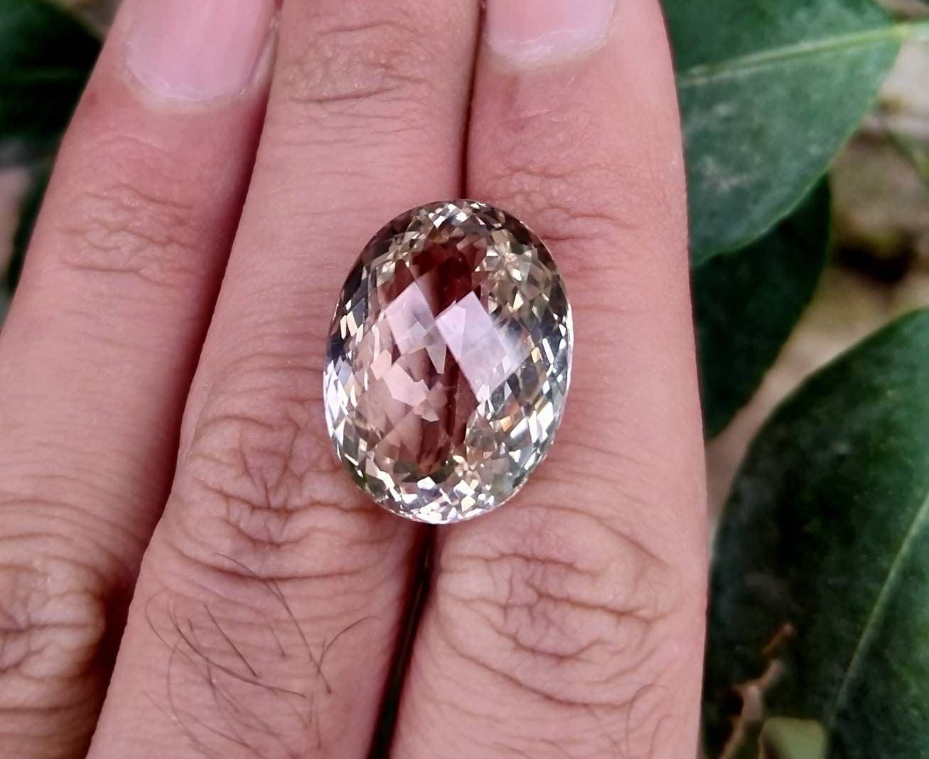 ARSAA GEMS AND MINERALSNatural top quality beautiful 28 carat faceted checkerboard shape topaz gem - Premium  from ARSAA GEMS AND MINERALS - Just $75.00! Shop now at ARSAA GEMS AND MINERALS