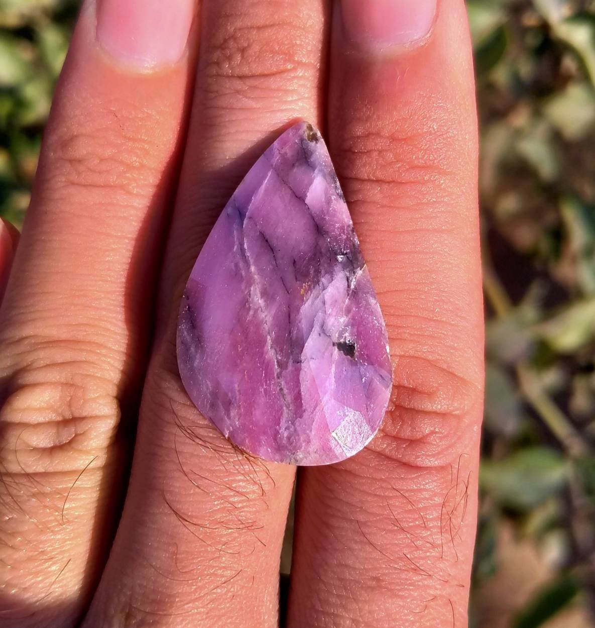 ARSAA GEMS AND MINERALSNatural top quality beautiful pear shape rose cut faceted sapphire cabochon - Premium  from ARSAA GEMS AND MINERALS - Just $20.00! Shop now at ARSAA GEMS AND MINERALS