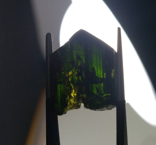 ARSAA GEMS AND MINERALSNatural clear aesthetic 5.2 gram Beautiful perfectly terminated etched pleochroic epidote crystal - Premium  from ARSAA GEMS AND MINERALS - Just $25.00! Shop now at ARSAA GEMS AND MINERALS