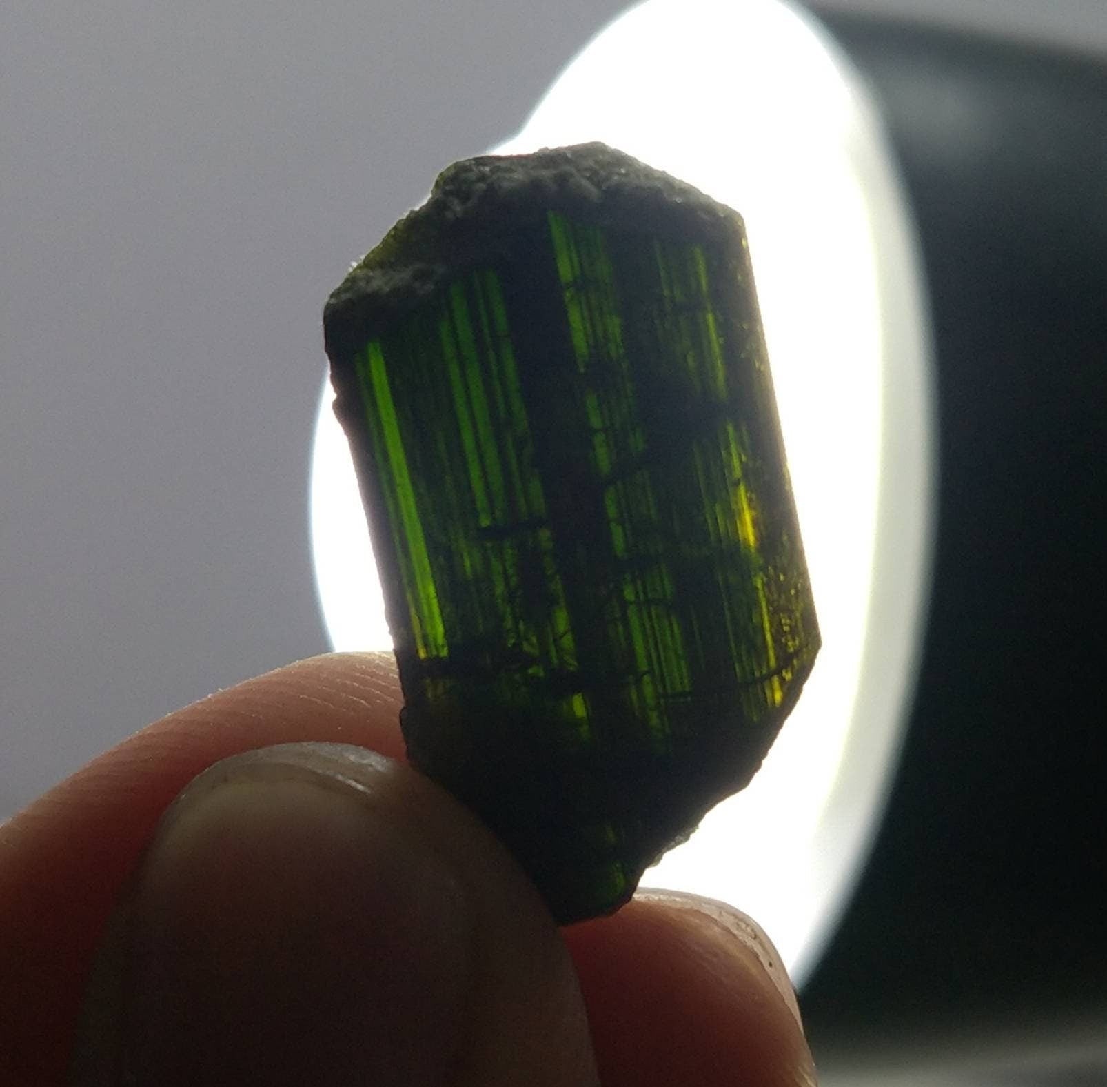 ARSAA GEMS AND MINERALSNatural clear aesthetic 5.2 gram Beautiful perfectly terminated pleochroic epidote crystal - Premium  from ARSAA GEMS AND MINERALS - Just $25.00! Shop now at ARSAA GEMS AND MINERALS