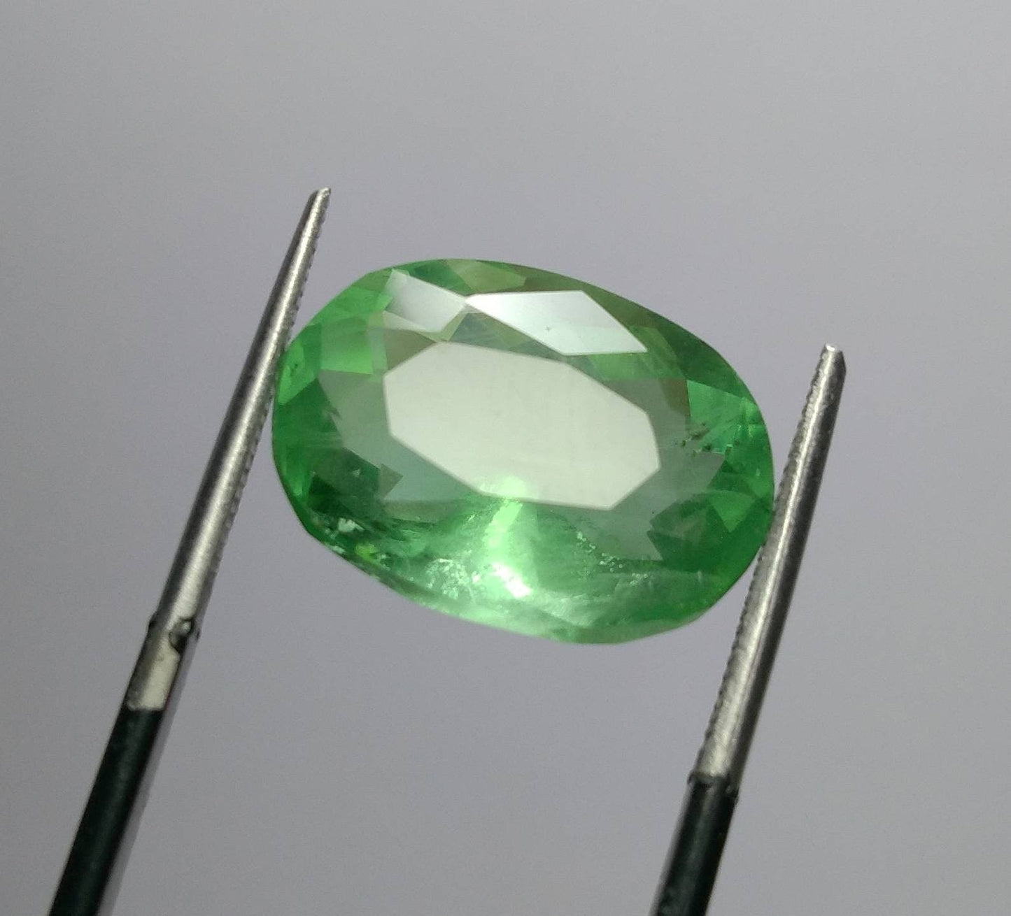 ARSAA GEMS AND MINERALSNatural fine quality beautiful 13.5 carat aesthetic green faceted oval cut shape fluorite gem - Premium  from ARSAA GEMS AND MINERALS - Just $26.00! Shop now at ARSAA GEMS AND MINERALS