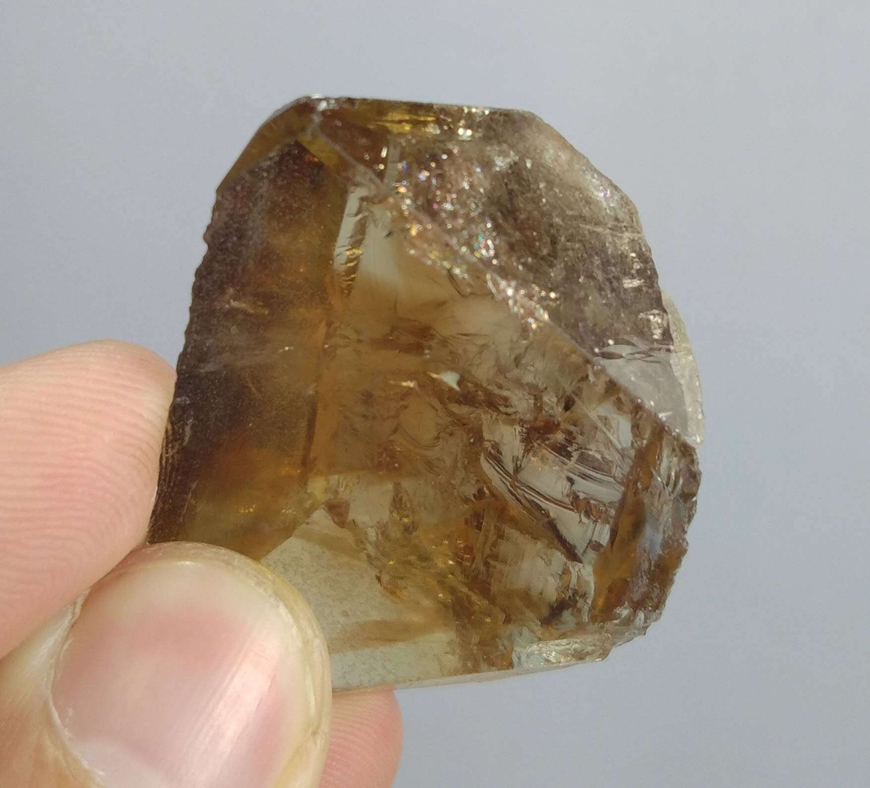 ARSAA GEMS AND MINERALSNatural fine quality beautiful 27.5 grams heated terminated topaz crystal - Premium  from ARSAA GEMS AND MINERALS - Just $20.00! Shop now at ARSAA GEMS AND MINERALS