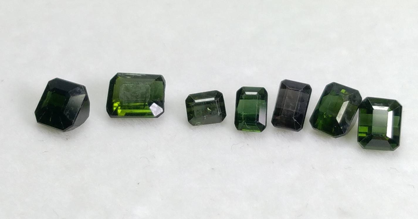 ARSAA GEMS AND MINERALSNatural top quality beautiful 4.5 carats small lot of dark blue and green color faceted radiant shapes tourmaline gems - Premium  from ARSAA GEMS AND MINERALS - Just $23.00! Shop now at ARSAA GEMS AND MINERALS