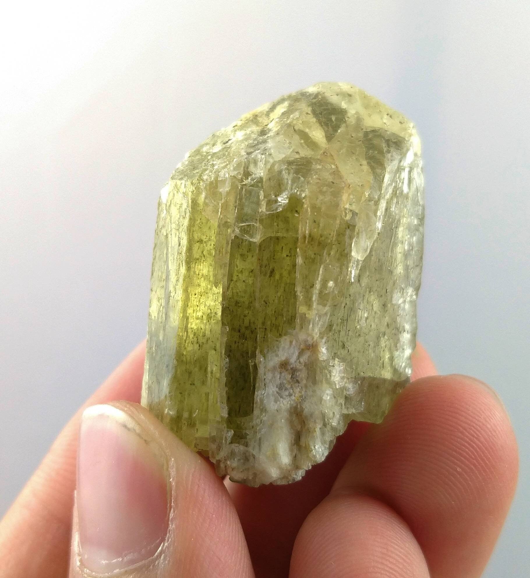 ARSAA GEMS AND MINERALSNatural fine quality beautiful 32.3 grams green scapolite crystal - Premium  from ARSAA GEMS AND MINERALS - Just $40.00! Shop now at ARSAA GEMS AND MINERALS