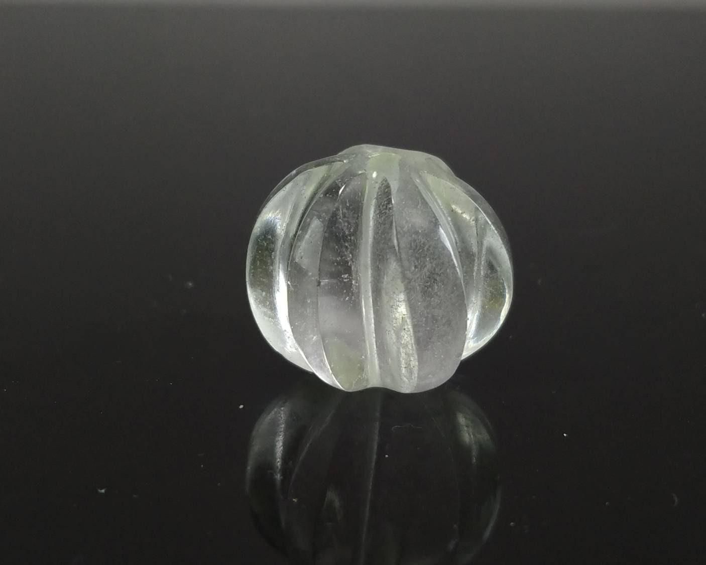 ARSAA GEMS AND MINERALSWatermelon shape carved and drilled transparent quartz pendant, weight 47 carat - Premium  from ARSAA GEMS AND MINERALS - Just $30.00! Shop now at ARSAA GEMS AND MINERALS