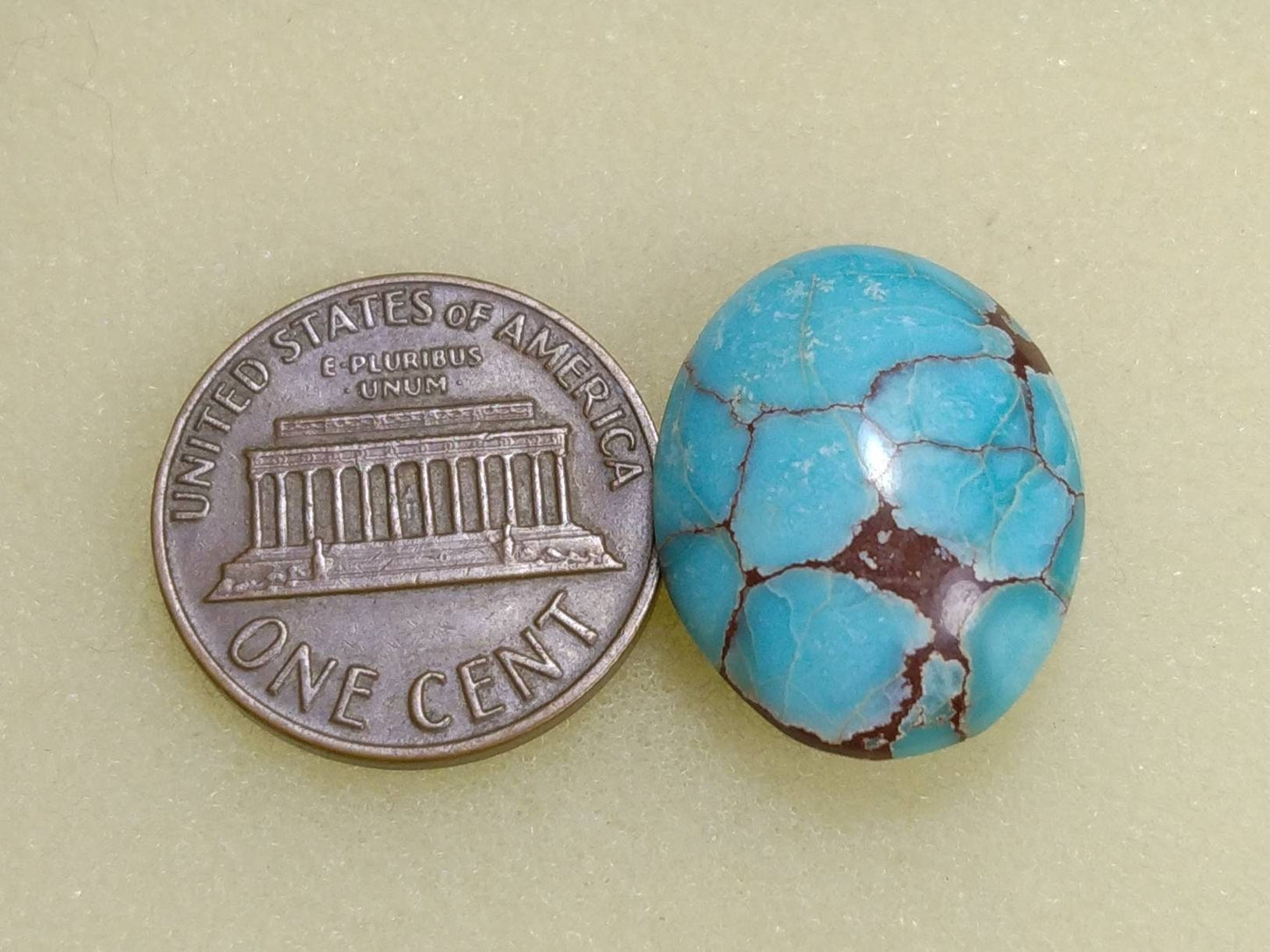 ARSAA GEMS AND MINERALSNatural top quality beautiful 14 carats spider web Egyptian turquoise cabochon - Premium  from ARSAA GEMS AND MINERALS - Just $28.00! Shop now at ARSAA GEMS AND MINERALS