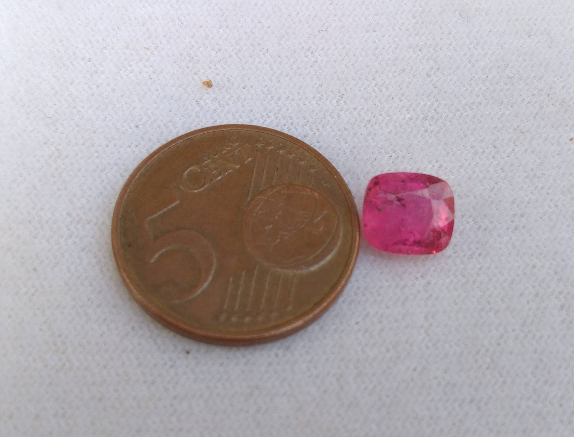 ARSAA GEMS AND MINERALSNatural top quality beautiful 2.5 carats SI clarity faceted radiant shape rubellite Tourmaline gem - Premium  from ARSAA GEMS AND MINERALS - Just $25.00! Shop now at ARSAA GEMS AND MINERALS