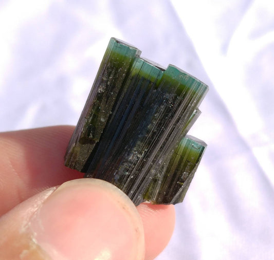 ARSAA GEMS AND MINERALSNatural top quality beautiful 6.8 grams Green caps tourmaline cluster - Premium  from ARSAA GEMS AND MINERALS - Just $60.00! Shop now at ARSAA GEMS AND MINERALS