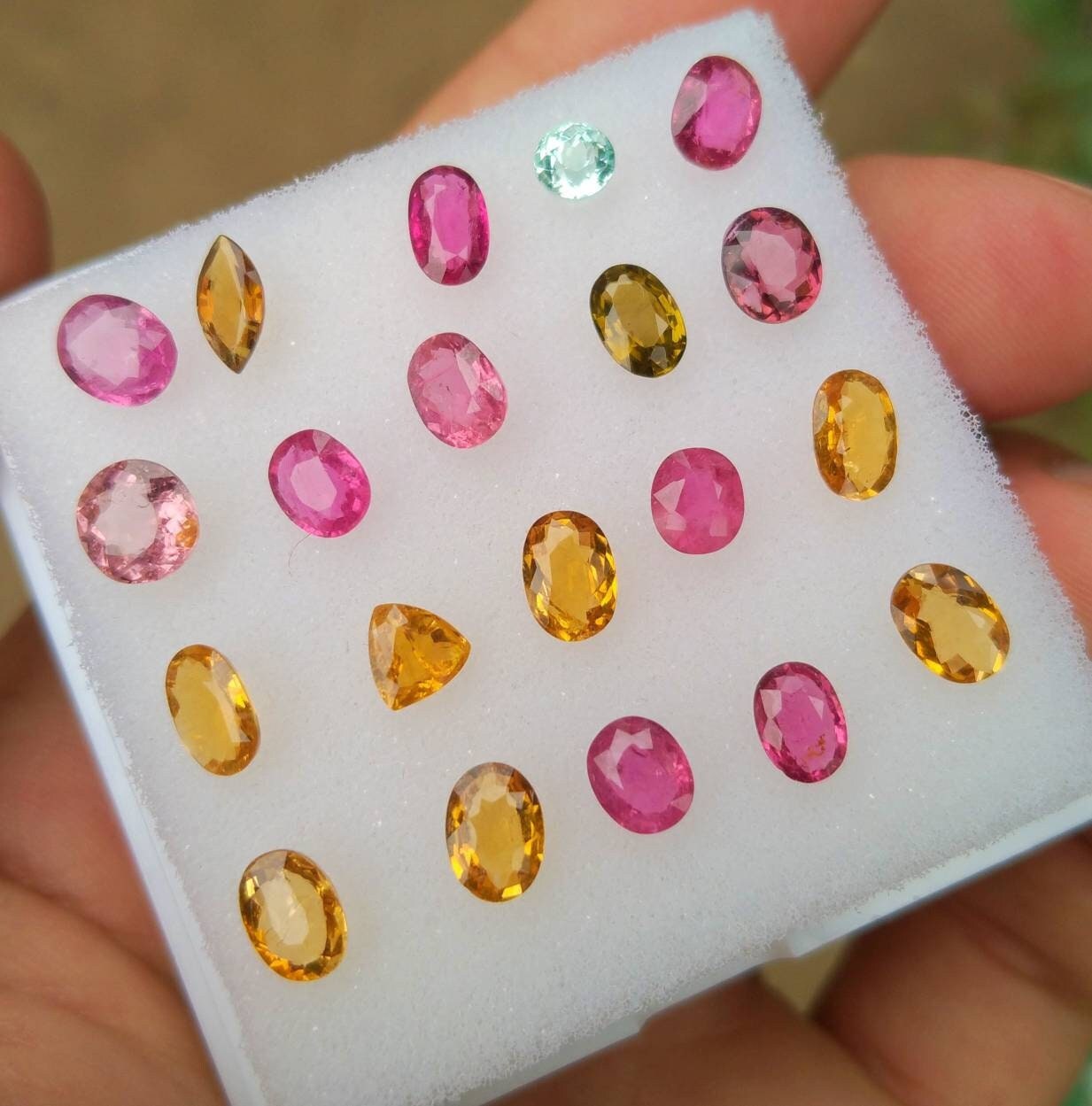 ARSAA GEMS AND MINERALSNatural top quality beautiful 10 carats VV clarity faceted small lot small sized multicolor Tourmaline gems - Premium  from ARSAA GEMS AND MINERALS - Just $60.00! Shop now at ARSAA GEMS AND MINERALS