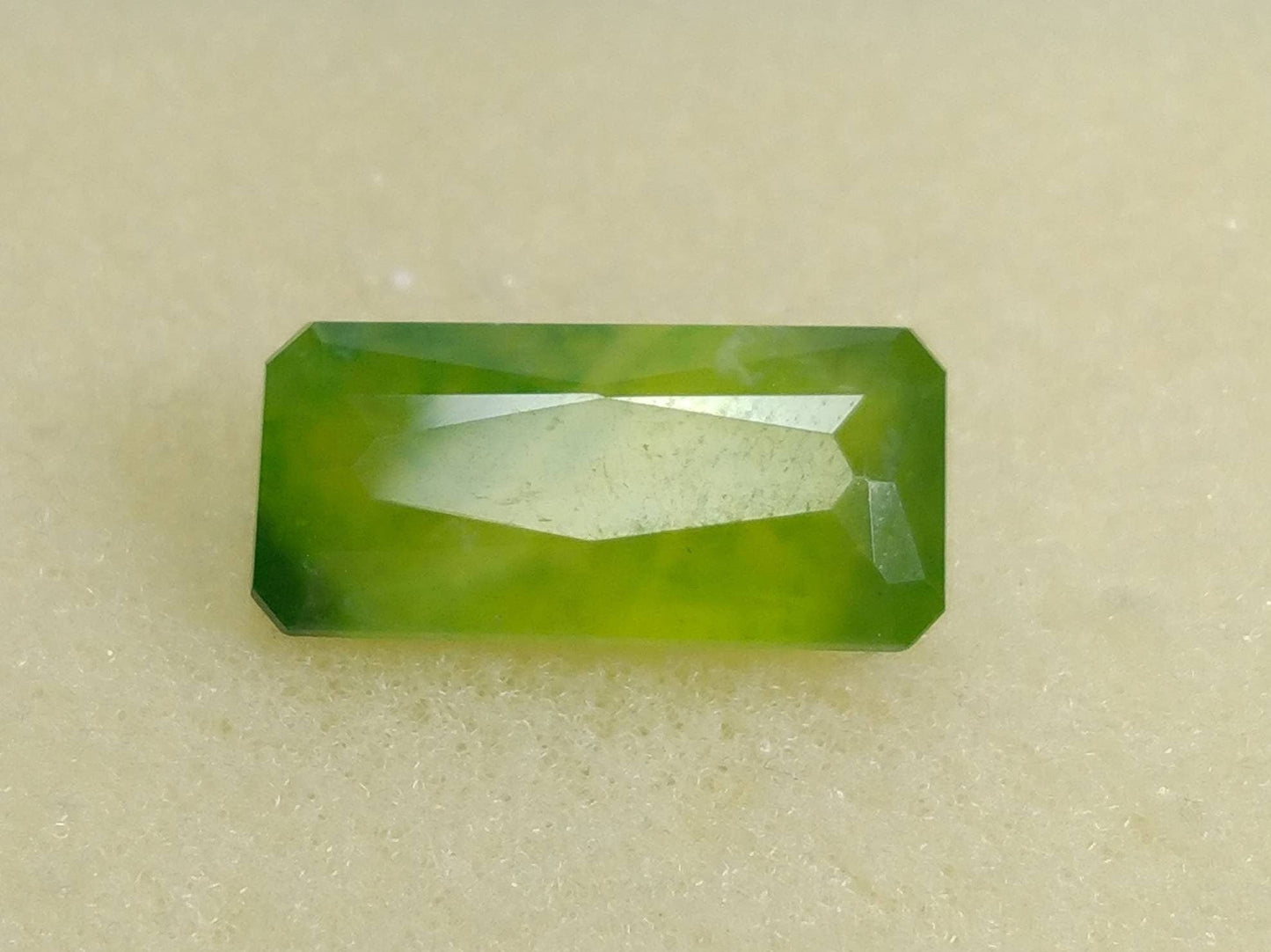 ARSAA GEMS AND MINERALSNatural good quality beautiful 10 carats radiant shape Faceted hydrograssular green garnet gem - Premium  from ARSAA GEMS AND MINERALS - Just $20.00! Shop now at ARSAA GEMS AND MINERALS