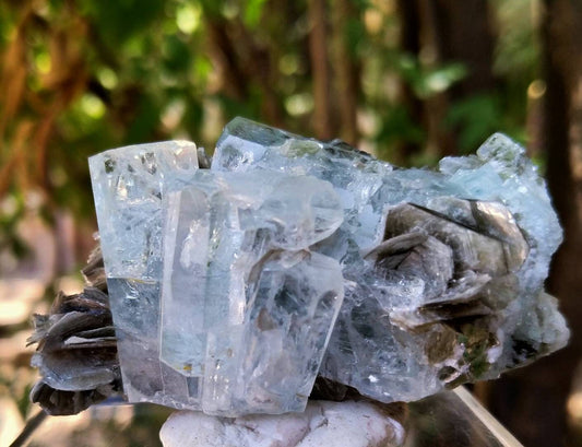 ARSAA GEMS AND MINERALSNatural top quality beautiful 89.8 grams aquamarine with moscovite terminated cluster - Premium  from ARSAA GEMS AND MINERALS - Just $140.00! Shop now at ARSAA GEMS AND MINERALS