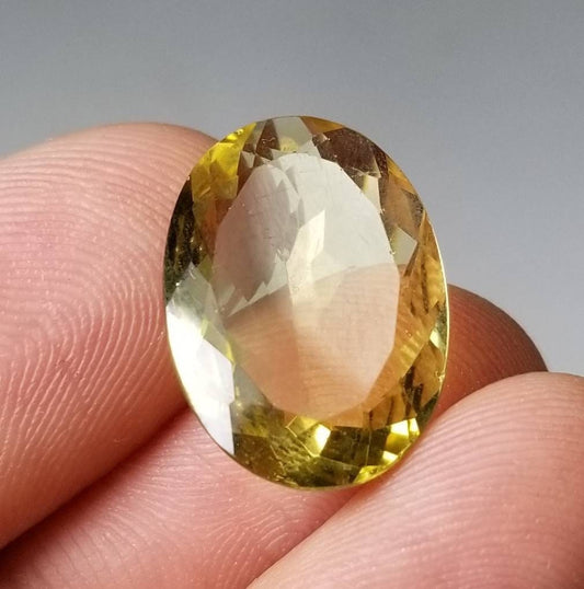 ARSAA GEMS AND MINERALSNatural top quality faceted ring size yellow apatite gem - Premium  from ARSAA GEMS AND MINERALS - Just $47.00! Shop now at ARSAA GEMS AND MINERALS