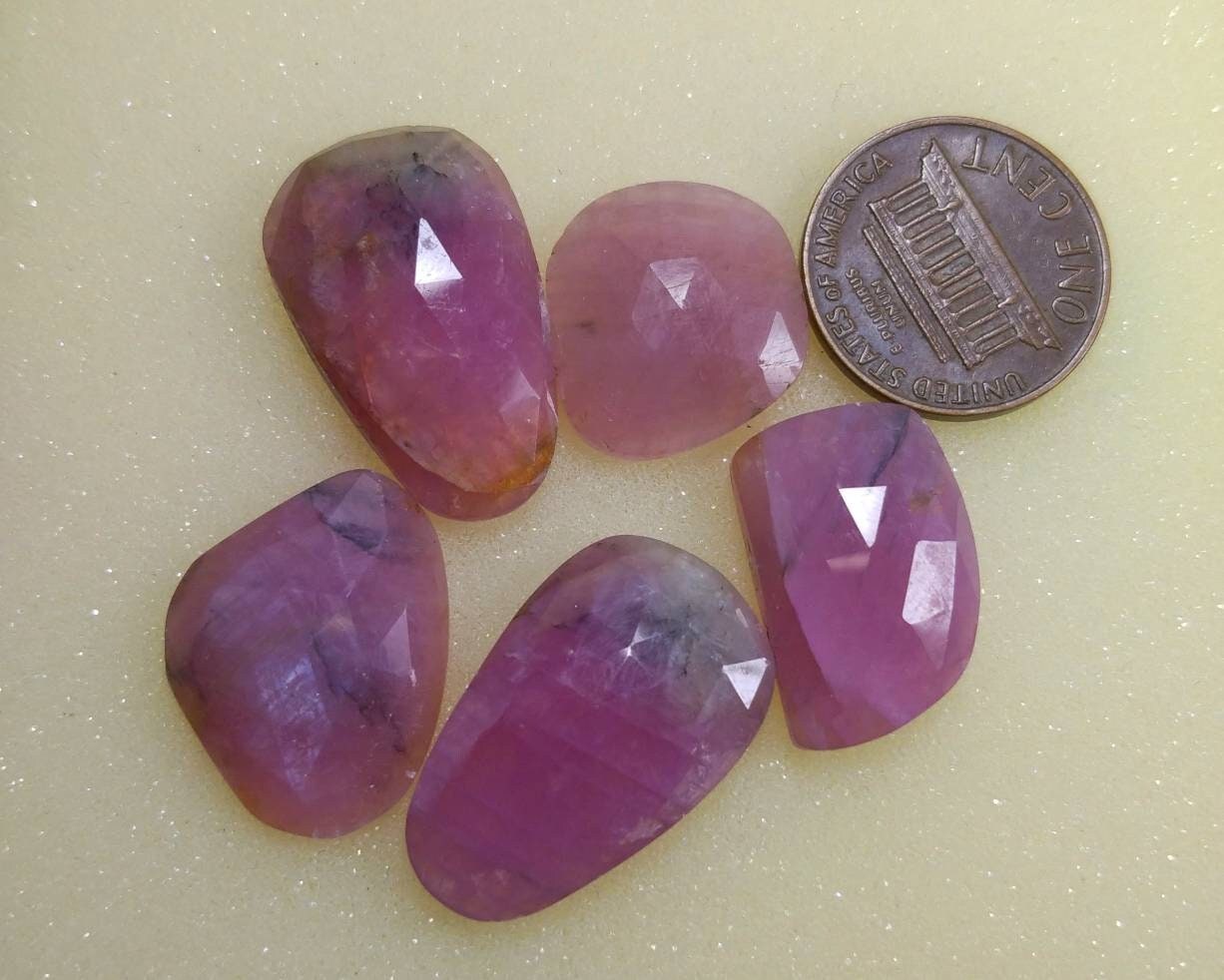 ARSAA GEMS AND MINERALSNatural Fine quality beautiful 80 carats rose/cut faceted sapphire cabochons lot - Premium  from ARSAA GEMS AND MINERALS - Just $45.00! Shop now at ARSAA GEMS AND MINERALS