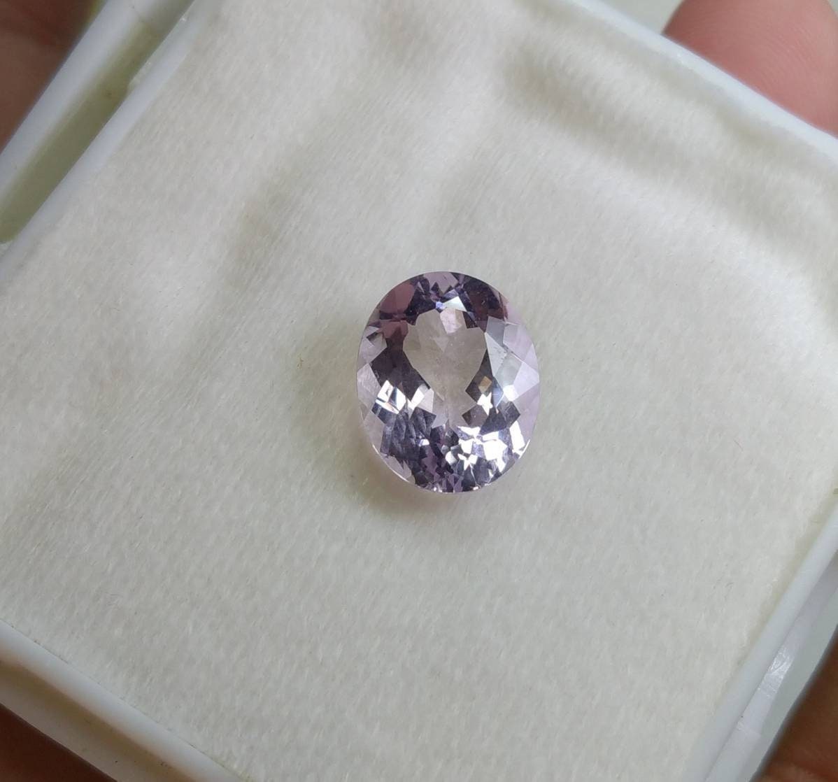 ARSAA GEMS AND MINERALSNatural top quality beautiful 7 carat oval shape VV clarity faceted kunzite gem - Premium  from ARSAA GEMS AND MINERALS - Just $20.00! Shop now at ARSAA GEMS AND MINERALS