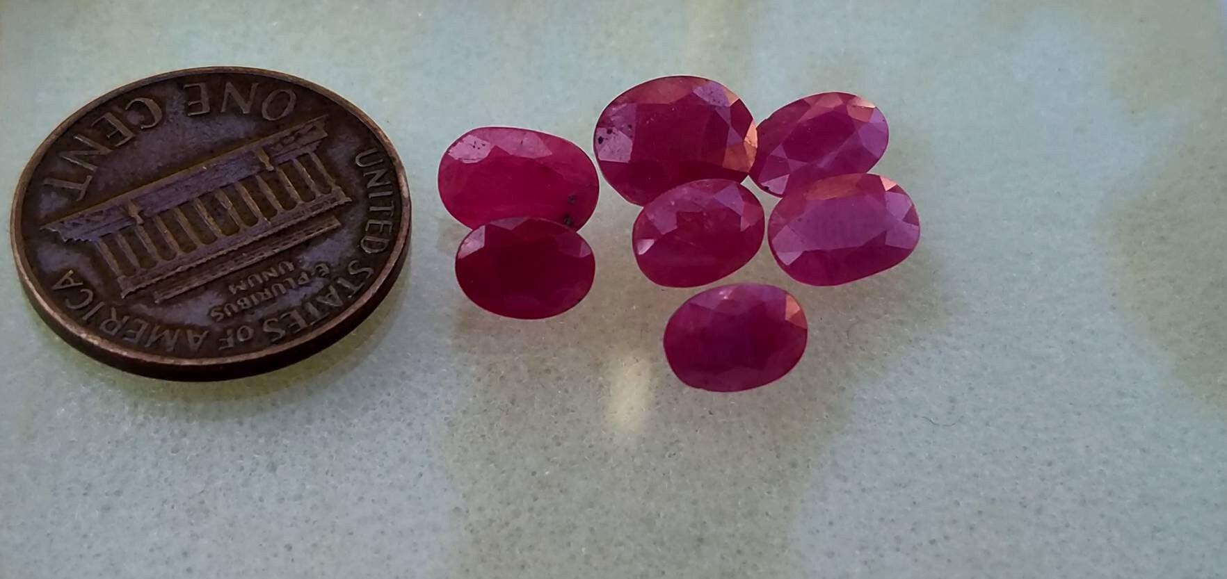 ARSAA GEMS AND MINERALSNatural Burmese ruby 10 carats faceted Gems Calibrated ovals Heated - Premium  from ARSAA GEMS AND MINERALS - Just $20.00! Shop now at ARSAA GEMS AND MINERALS