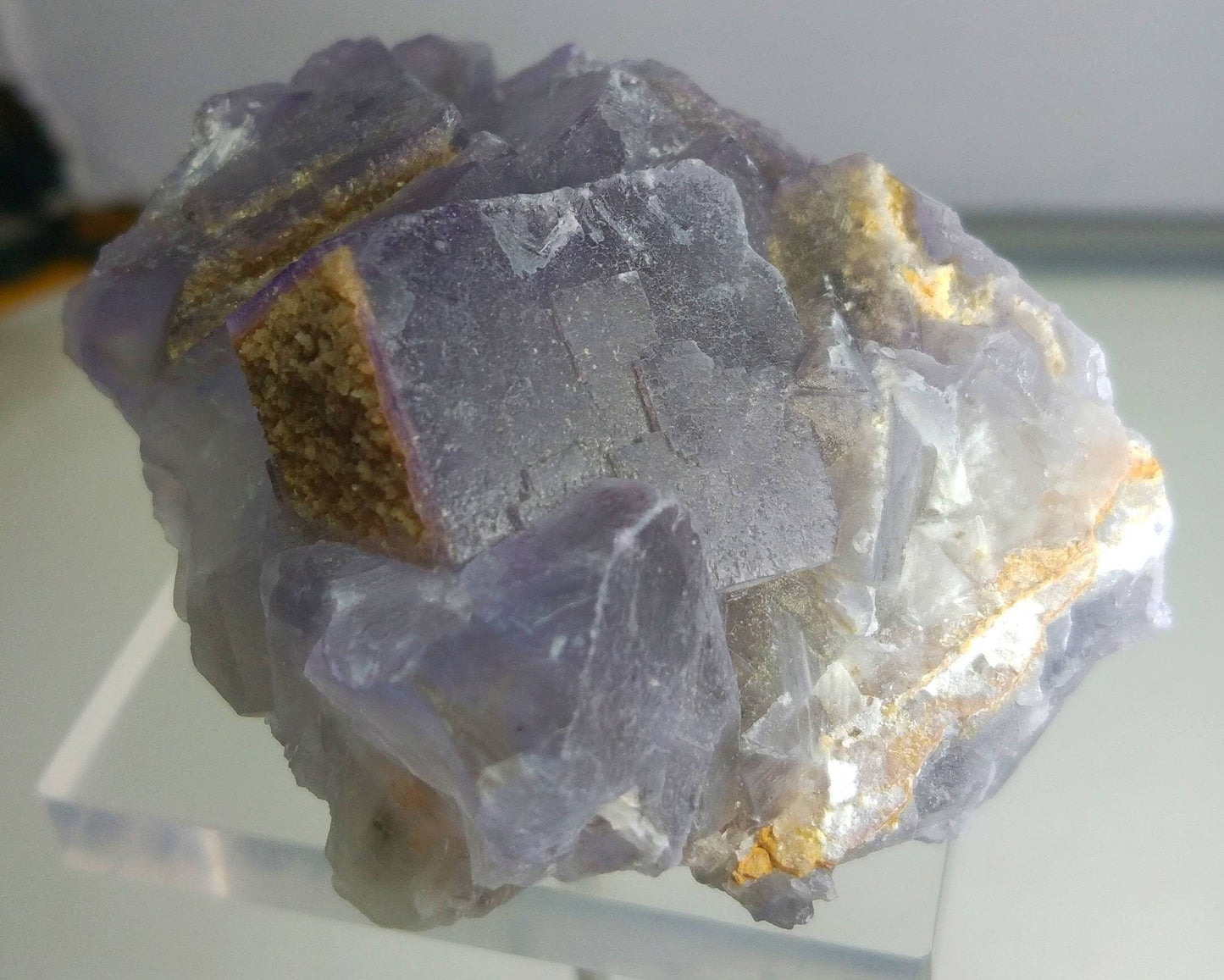 ARSAA GEMS AND MINERALSNatural Beautiful aesthetic 253.4 grams purple cubic Fluorite crystal - Premium  from ARSAA GEMS AND MINERALS - Just $45.00! Shop now at ARSAA GEMS AND MINERALS