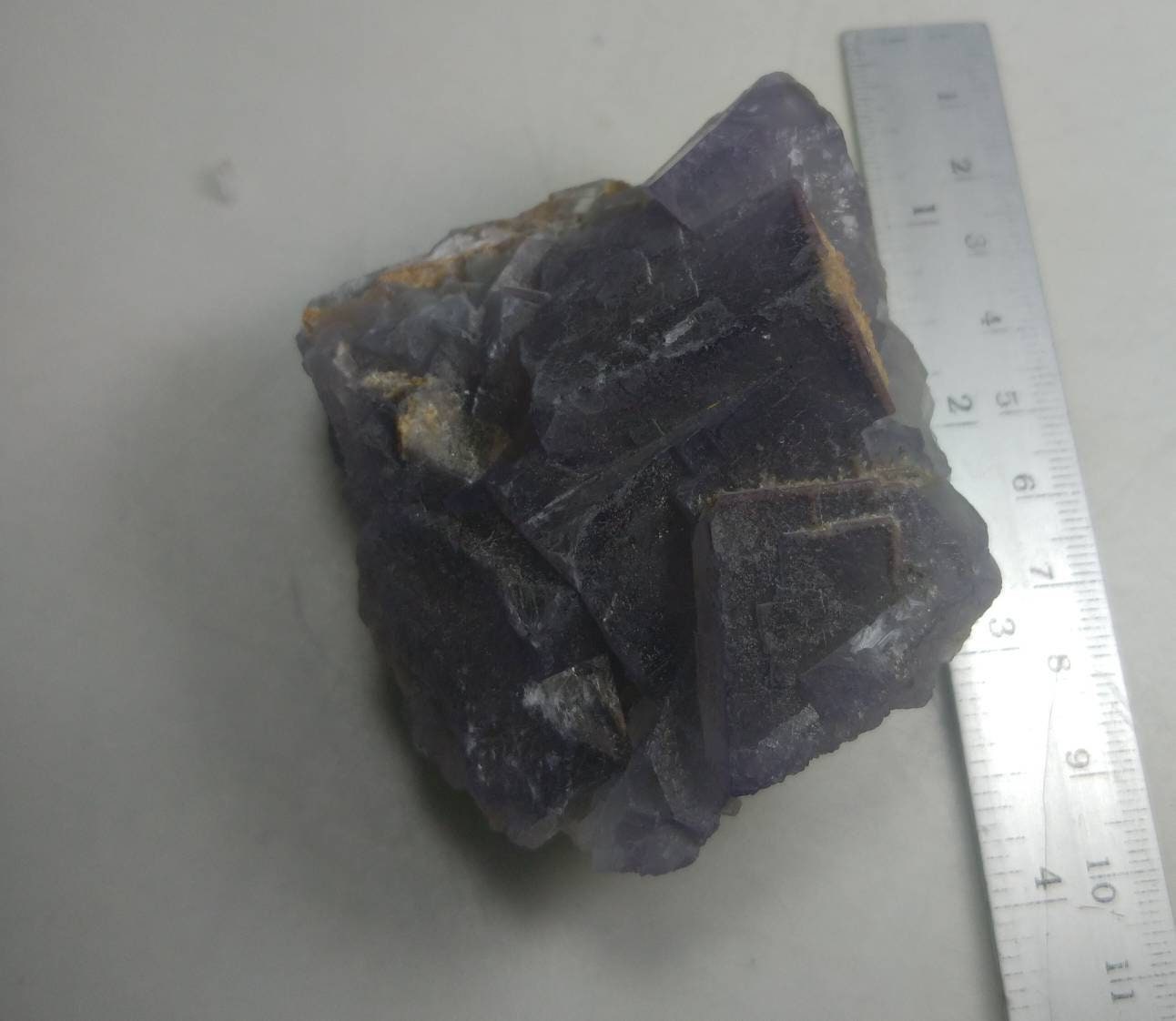 ARSAA GEMS AND MINERALSNatural Beautiful aesthetic 253.4 grams purple cubic Fluorite crystal - Premium  from ARSAA GEMS AND MINERALS - Just $45.00! Shop now at ARSAA GEMS AND MINERALS